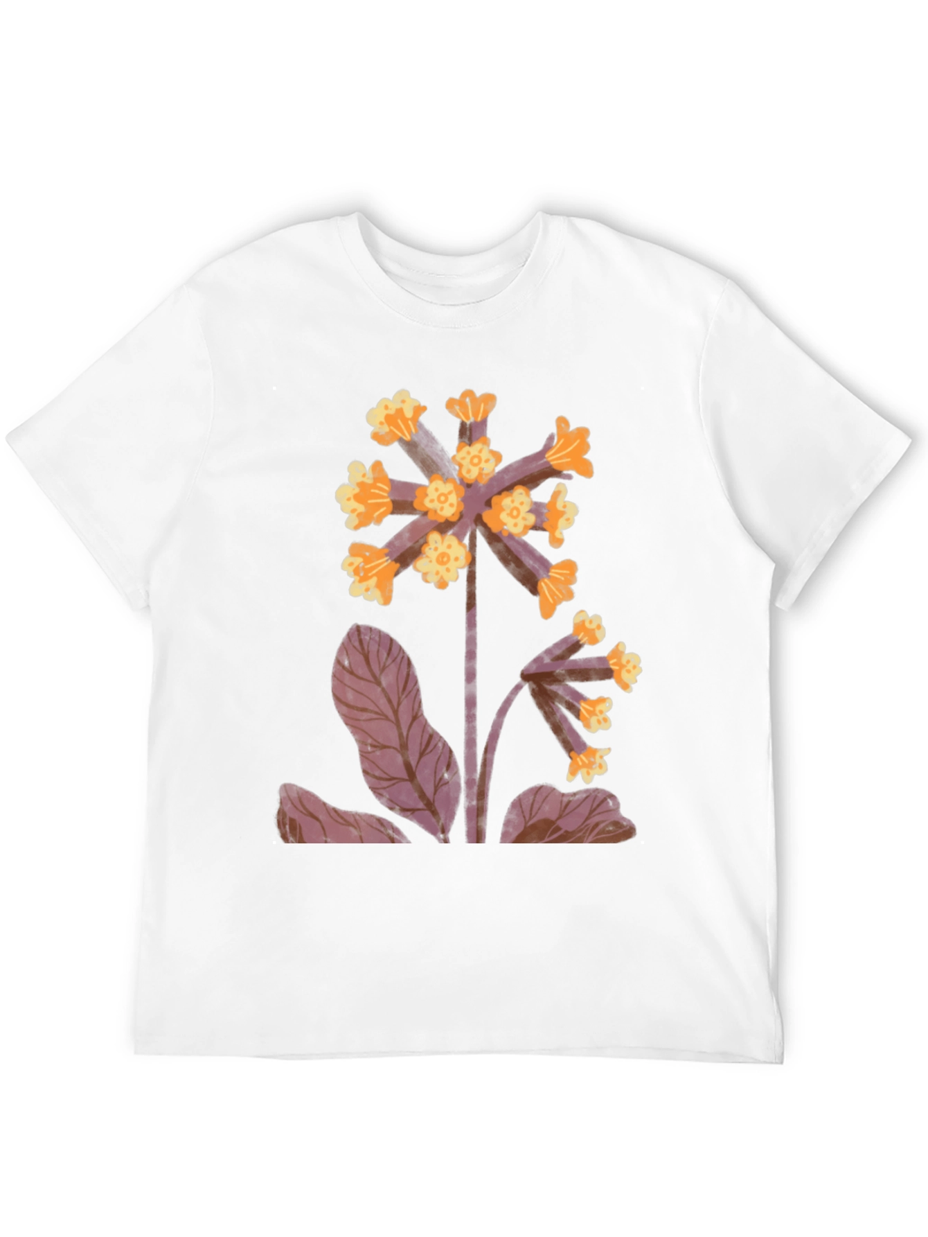 Black Floral Print Black T-Shirt view 12