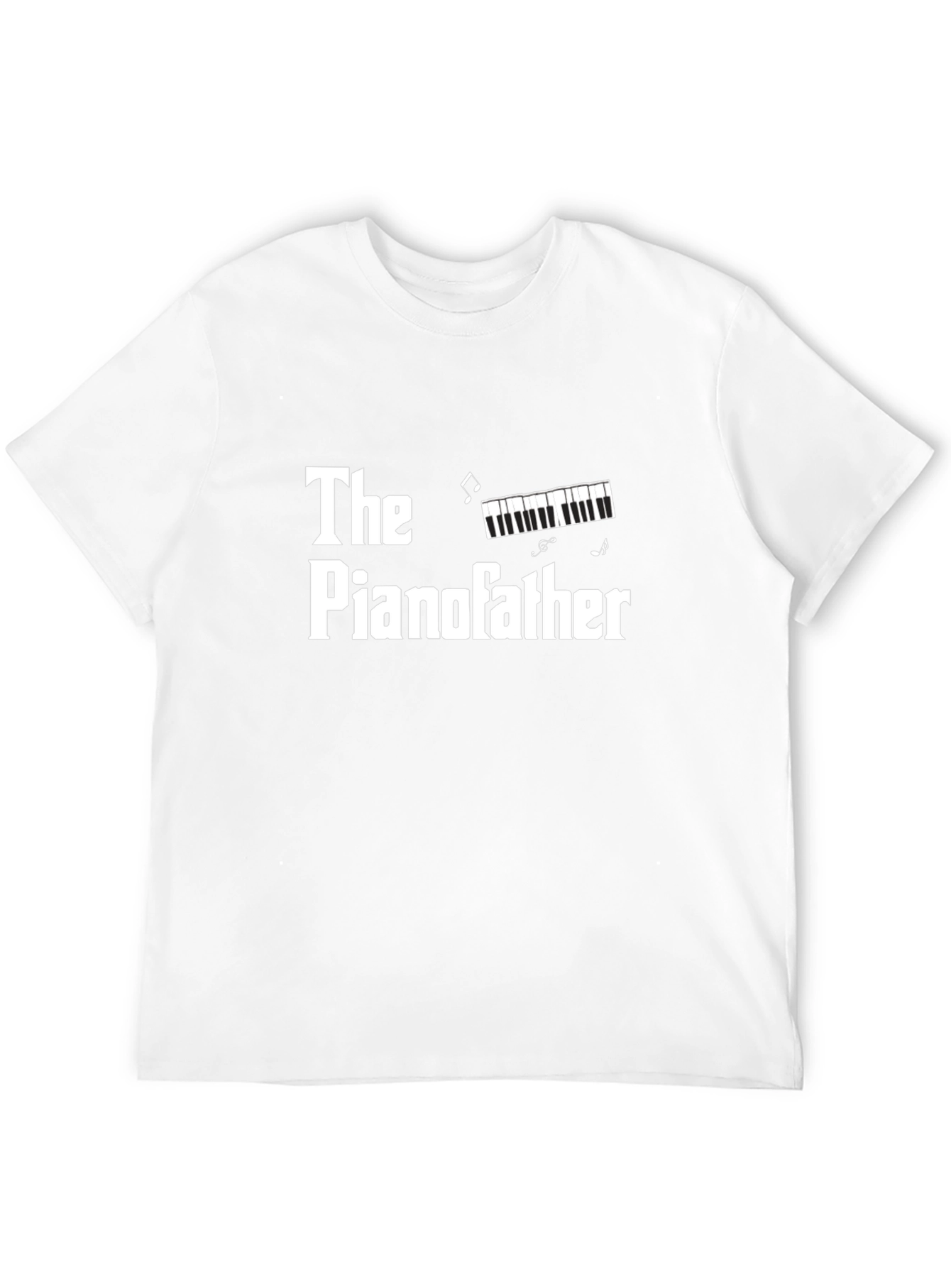 Black The Pianofather Funny Graphic T-Shirt view 12