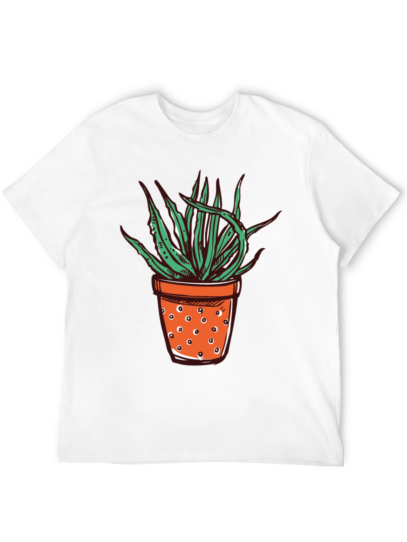 Black Potted Plant Graphic Tee - Unique Design view 12