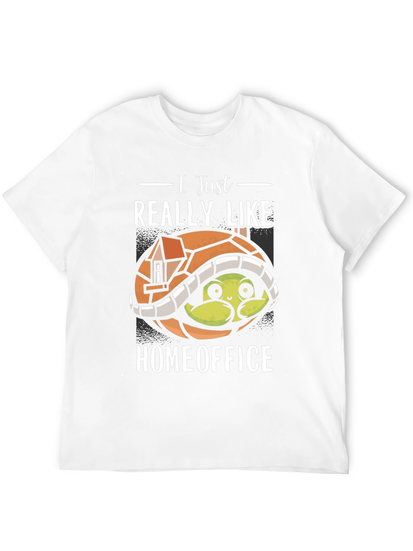 Black Home Office Turtle T-Shirt - Work From Home Comfort view 12