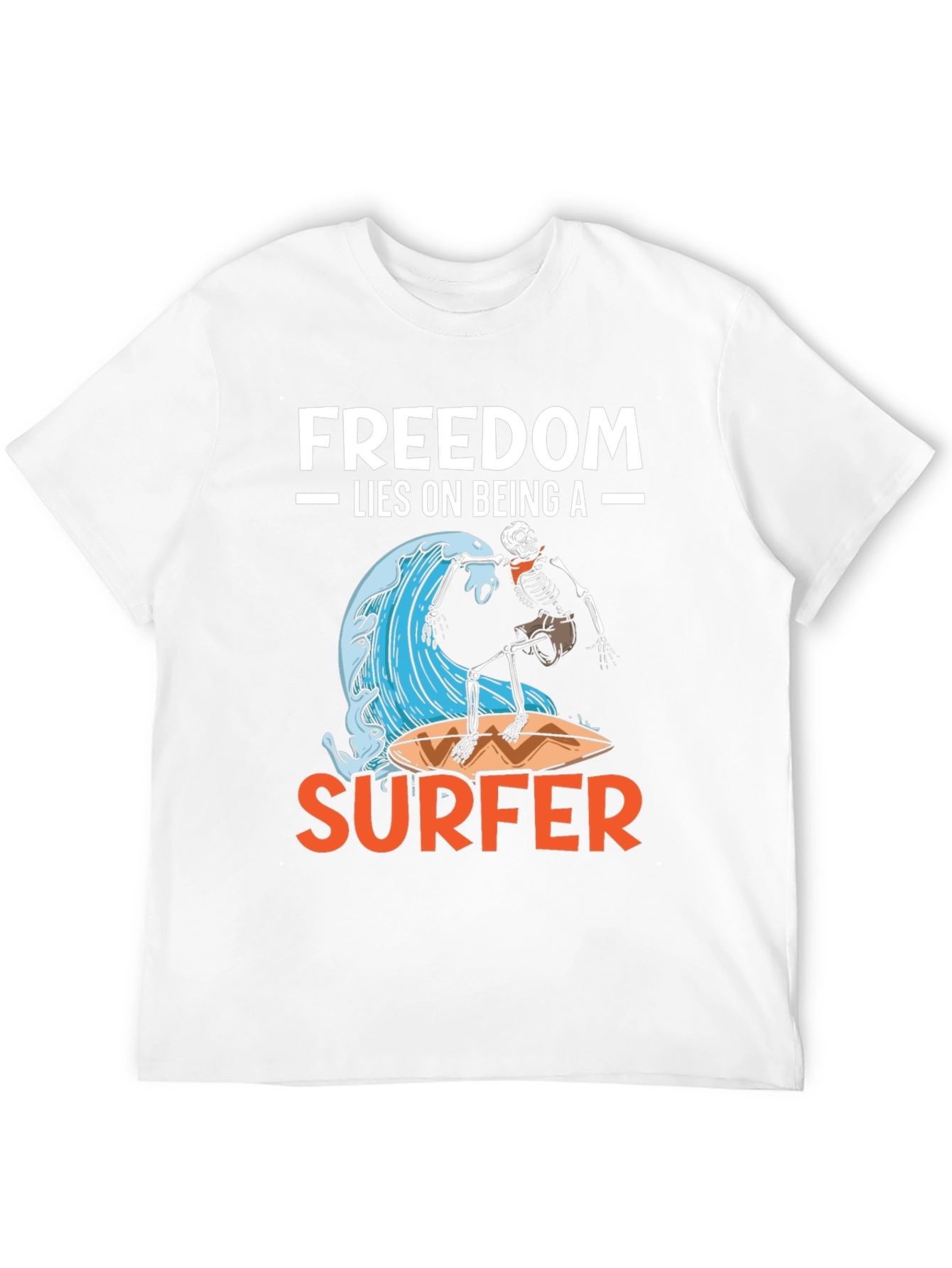 Black Freedom Surfer Graphic Tee - Ride the Wave! view 12