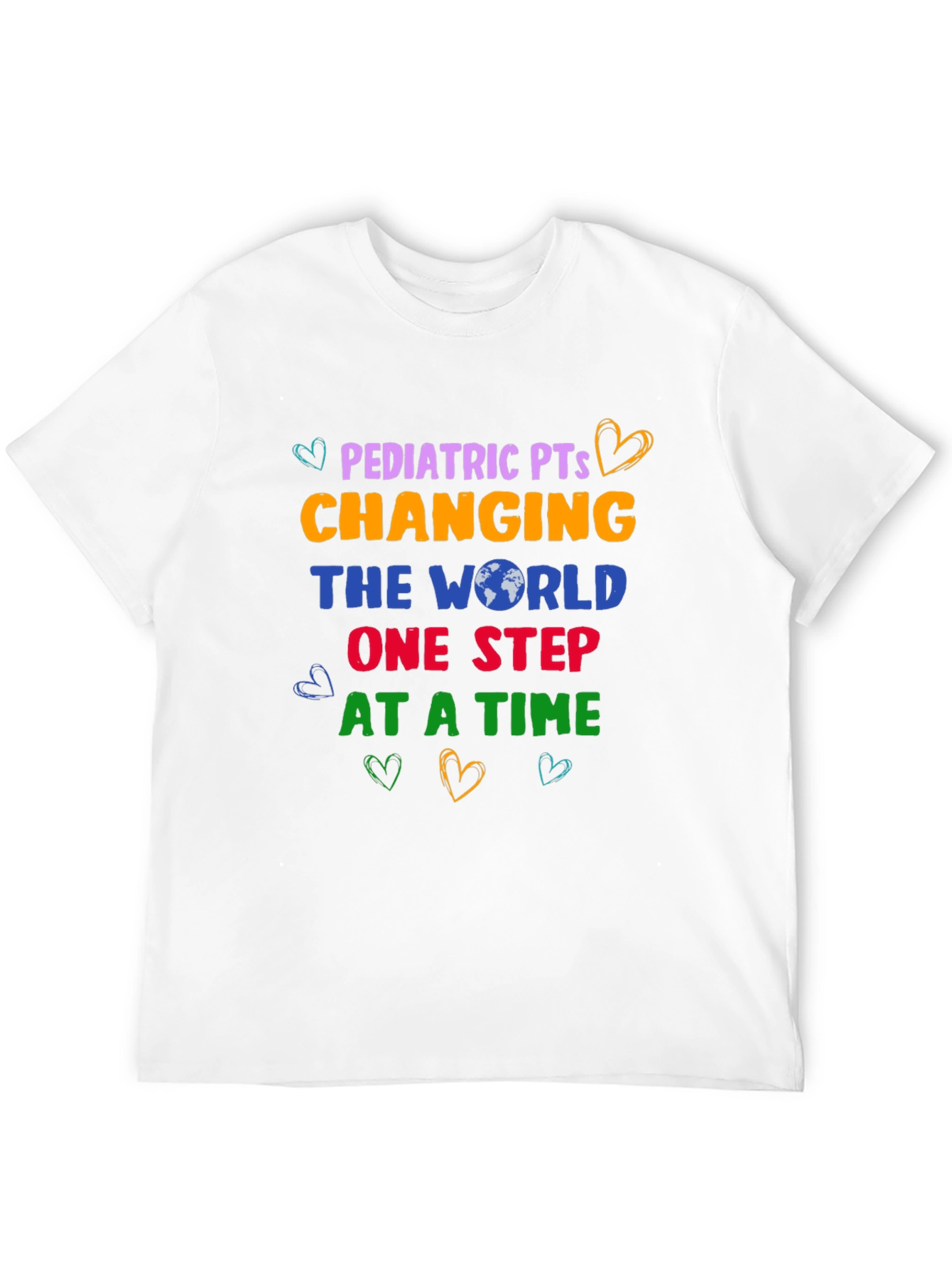 Black Pediatric PT Changing The World T-Shirt view 12