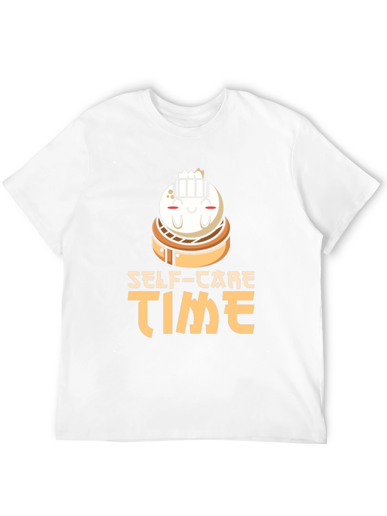 Black Self-Care Time Dumpling T-Shirt view 12