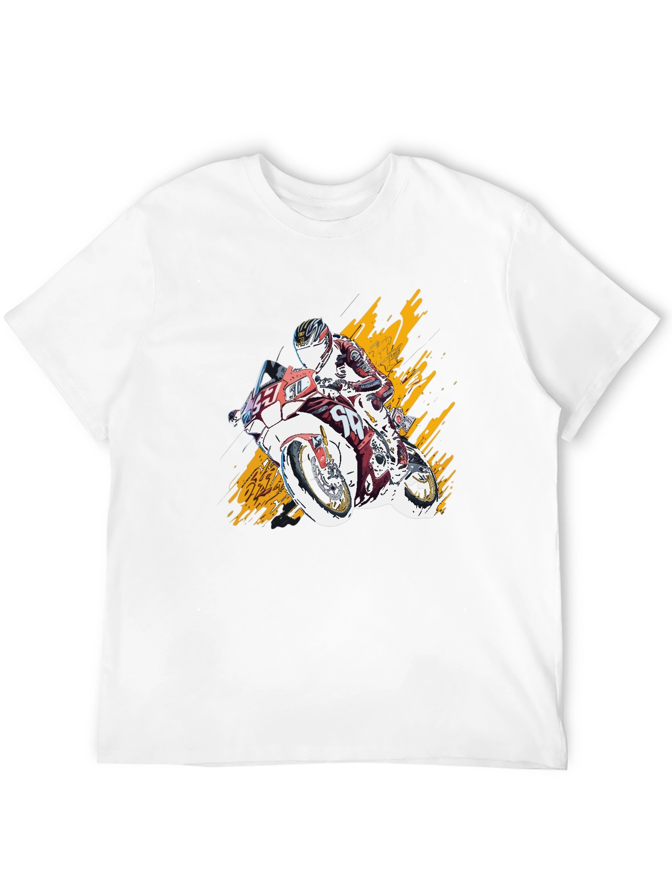 Black Motorcycle Rider Graphic T-Shirt - Bold Design view 12