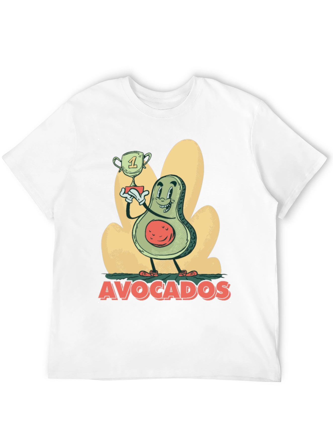 Black Funny Avocado Champion Black T-Shirt view 12
