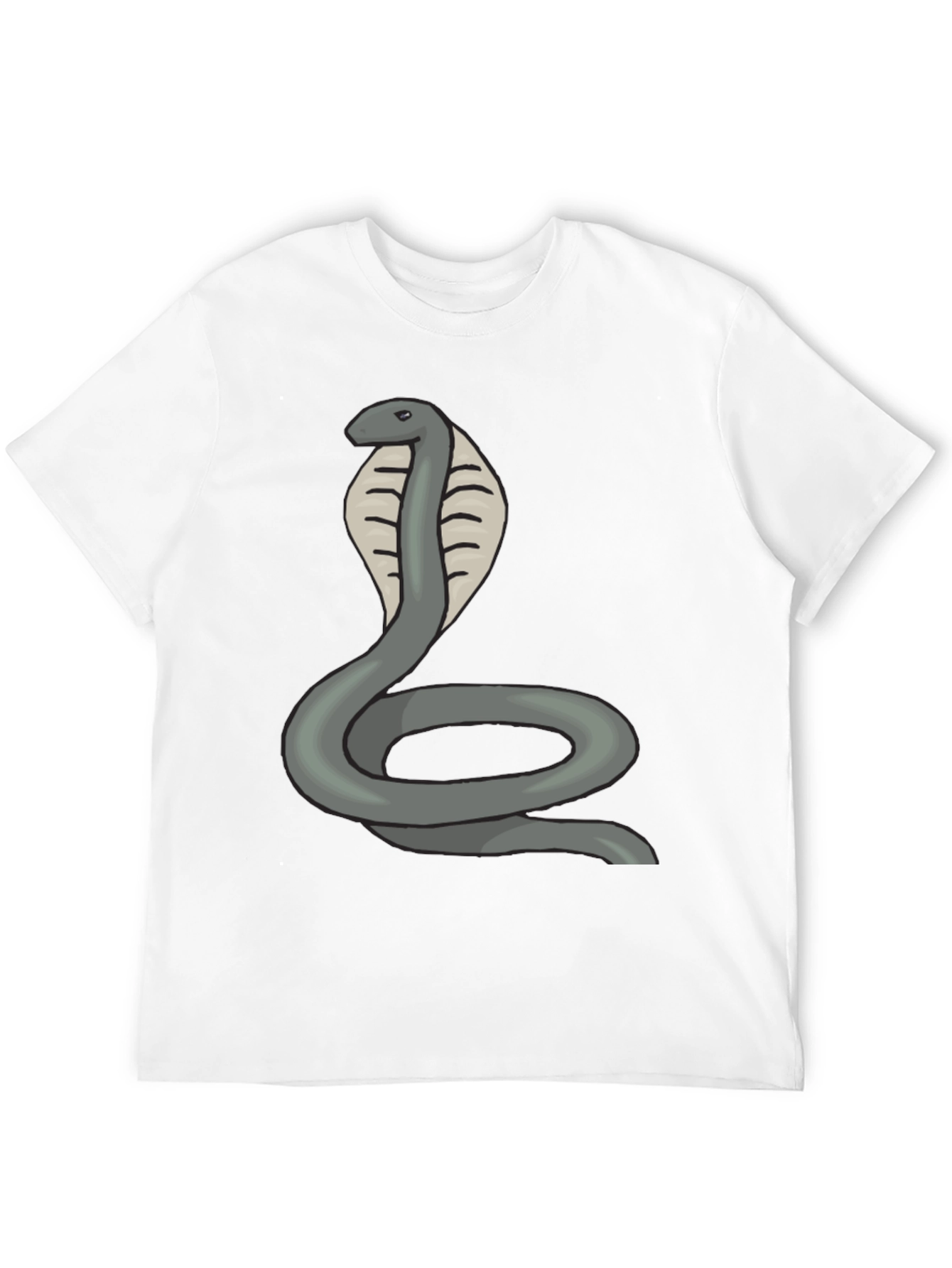 Black Cobra Snake Graphic Tee - Mens Black T-Shirt view 12