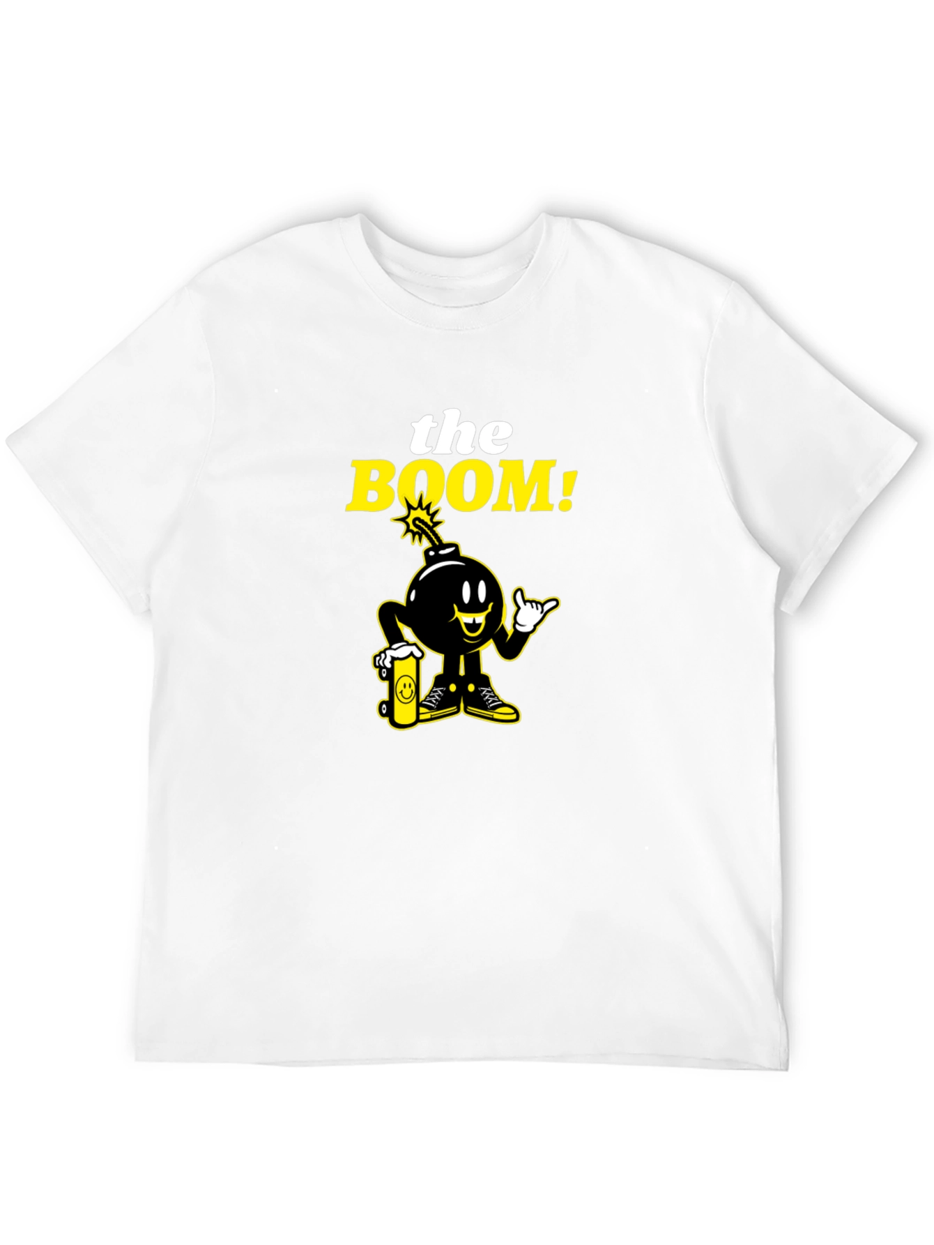 Black The Boom! Black Graphic Print Crew Neck T-Shirt view 12