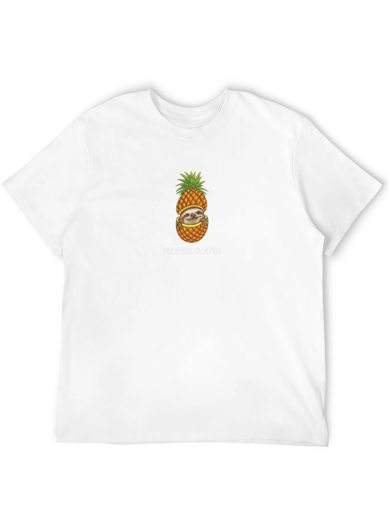 Black Sloth Pineapple Graphic Tee - Slophisticated Style view 12