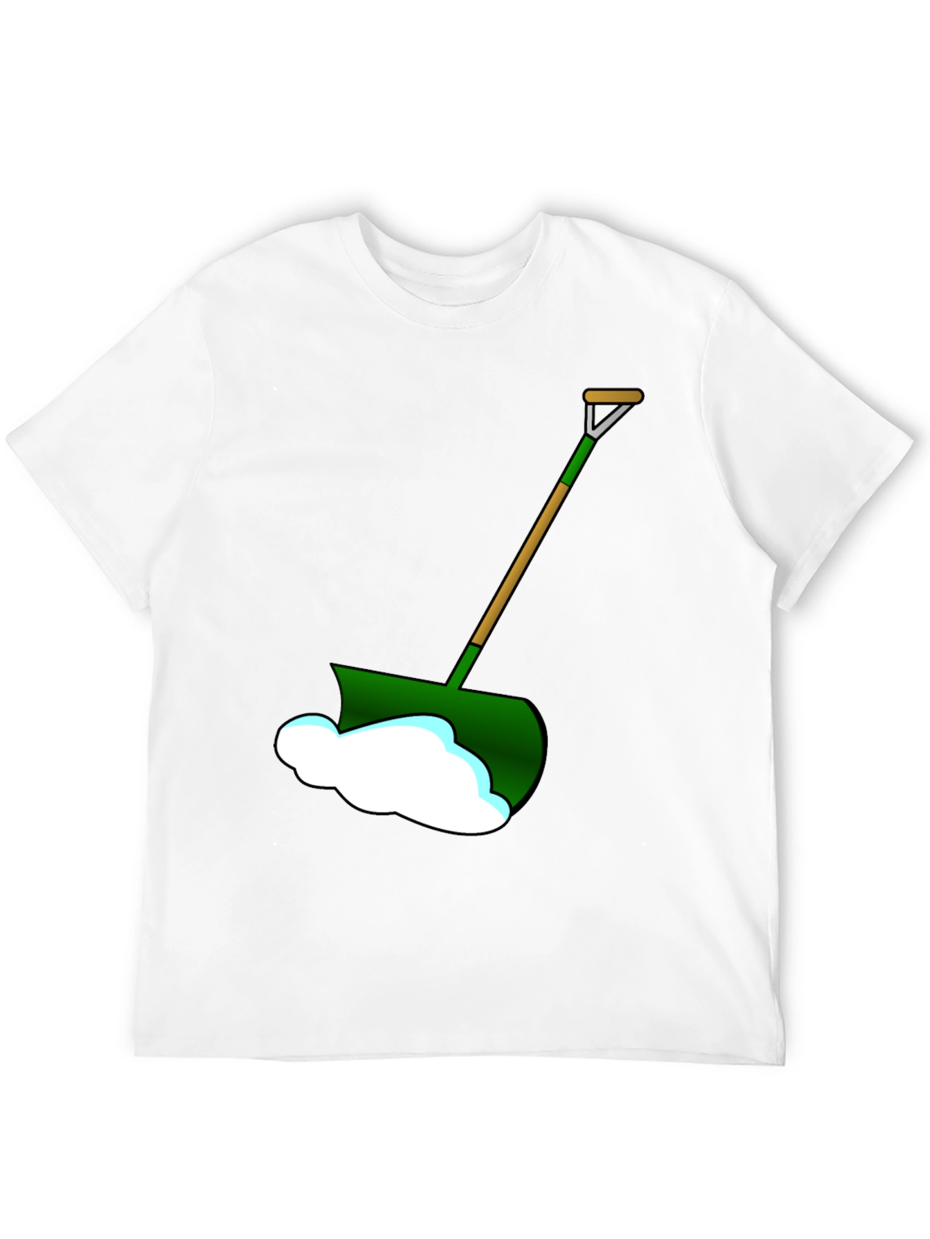 Black Snow Shovel Graphic T-Shirt - Winter Ready! view 12