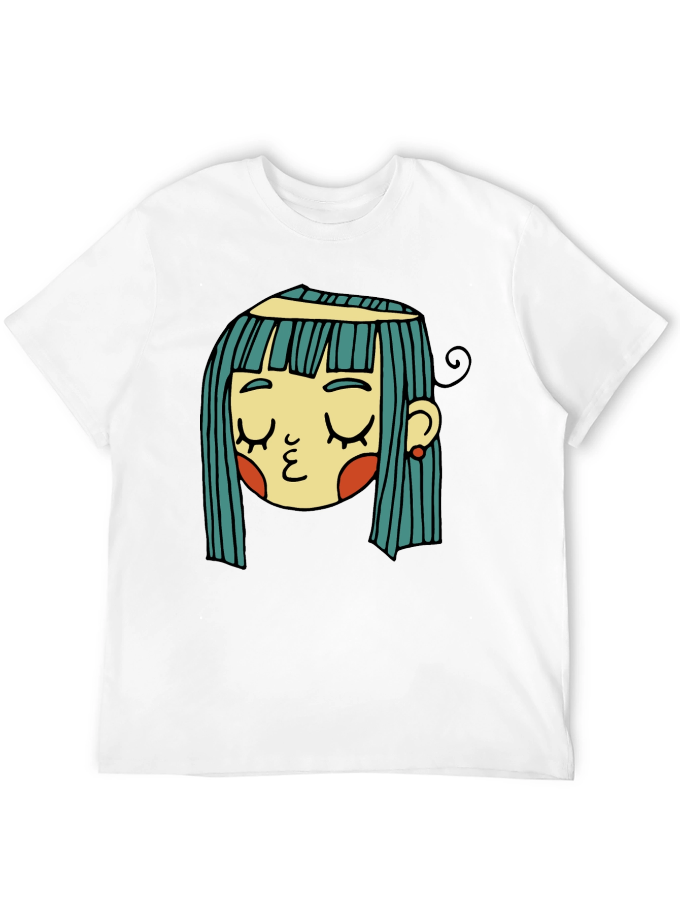 Black Whimsical Girl Graphic Tee - Unique Style view 12