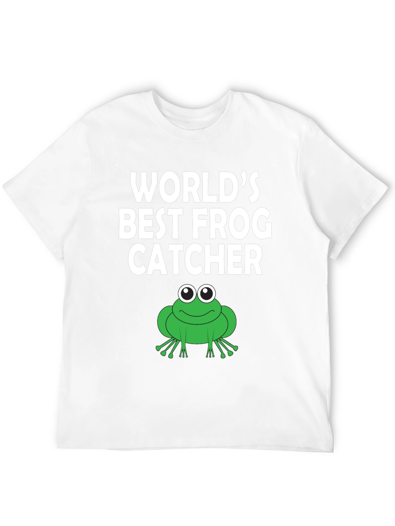 Black World's Best Frog Catcher T-Shirt view 12