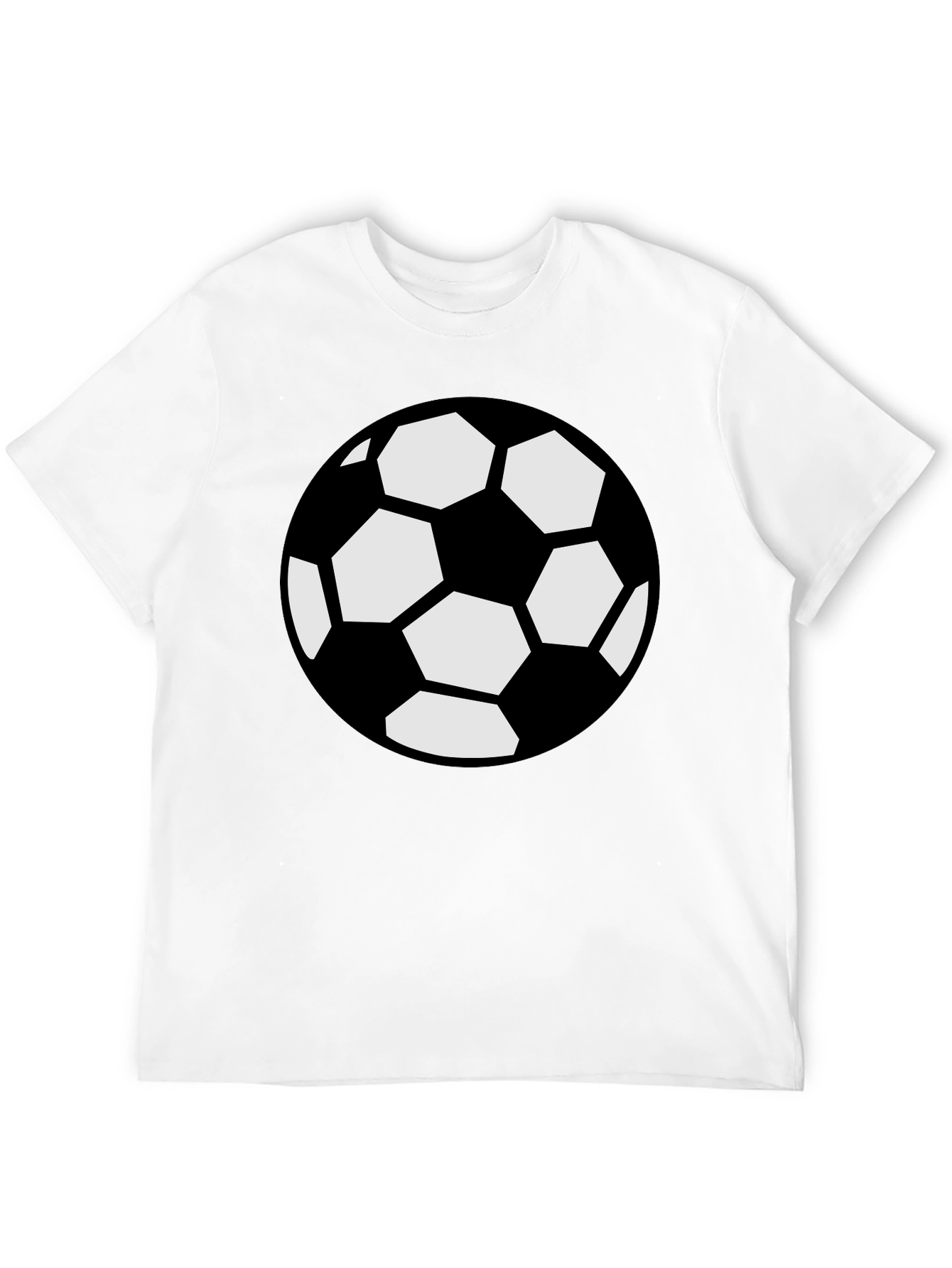 Black Soccer Ball Graphic Black T-Shirt view 12