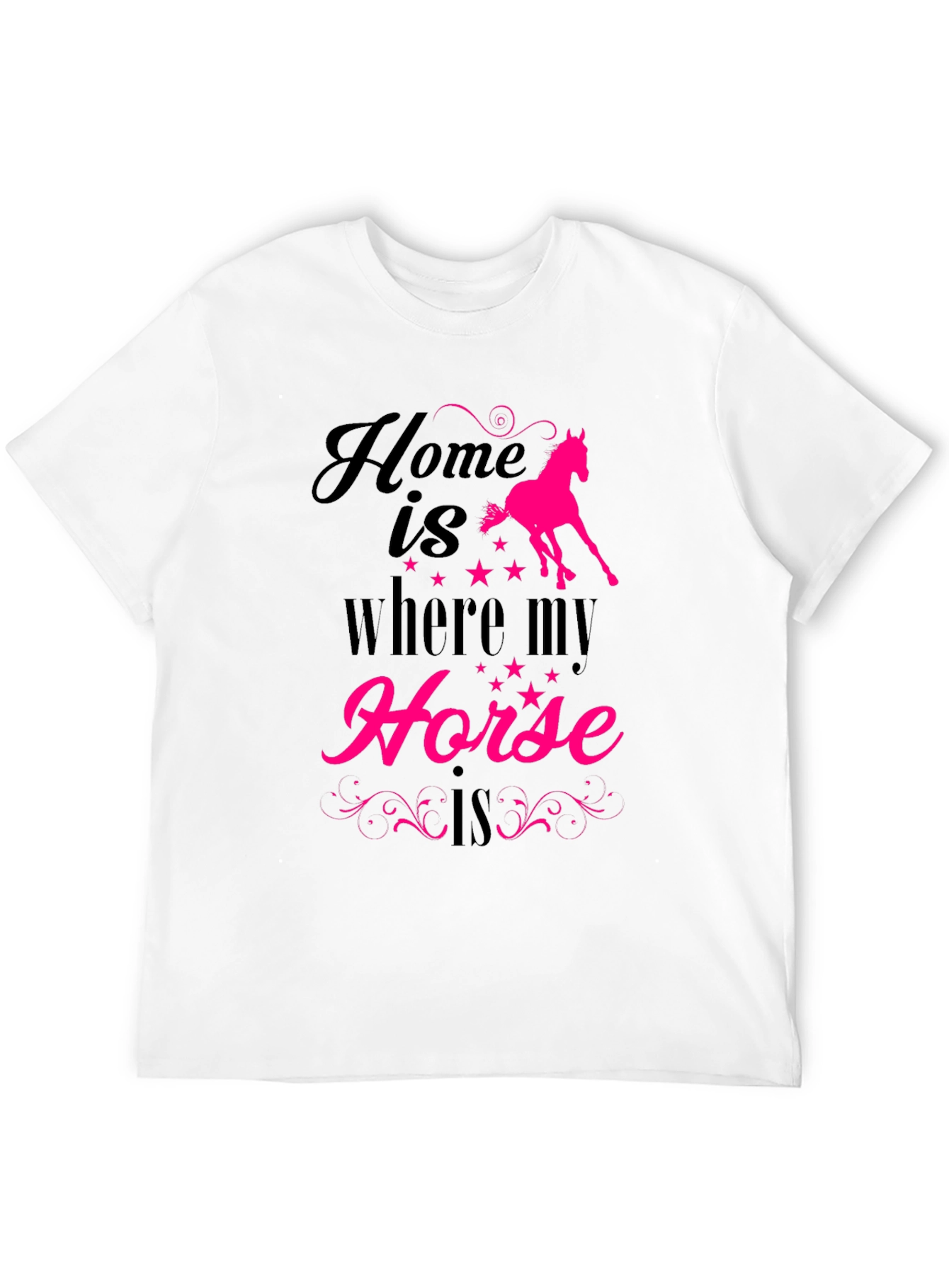 Black Home is Where My Horse is T-Shirt view 12