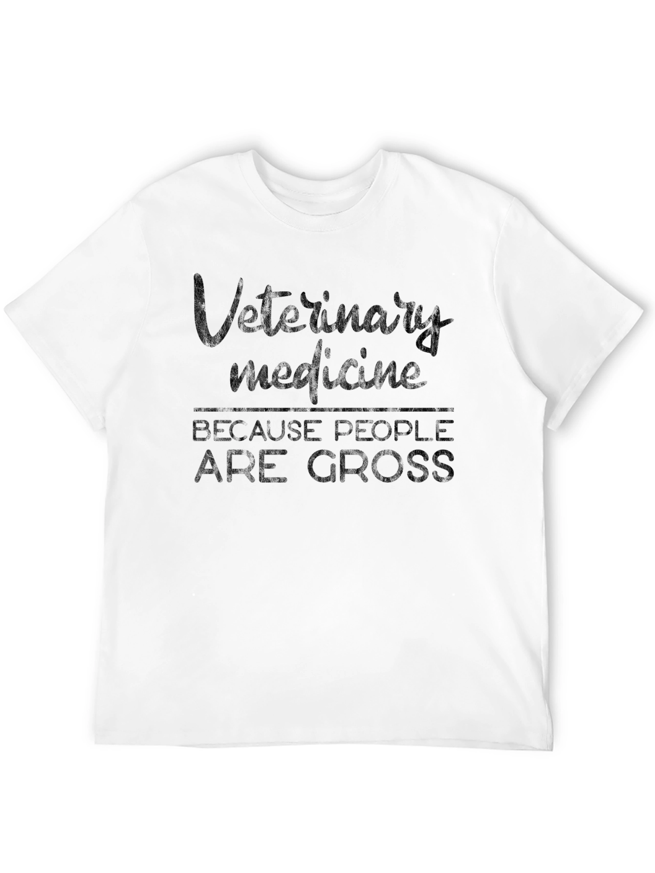 Black Veterinary Medicine Because People Are Gross T-Shirt view 12