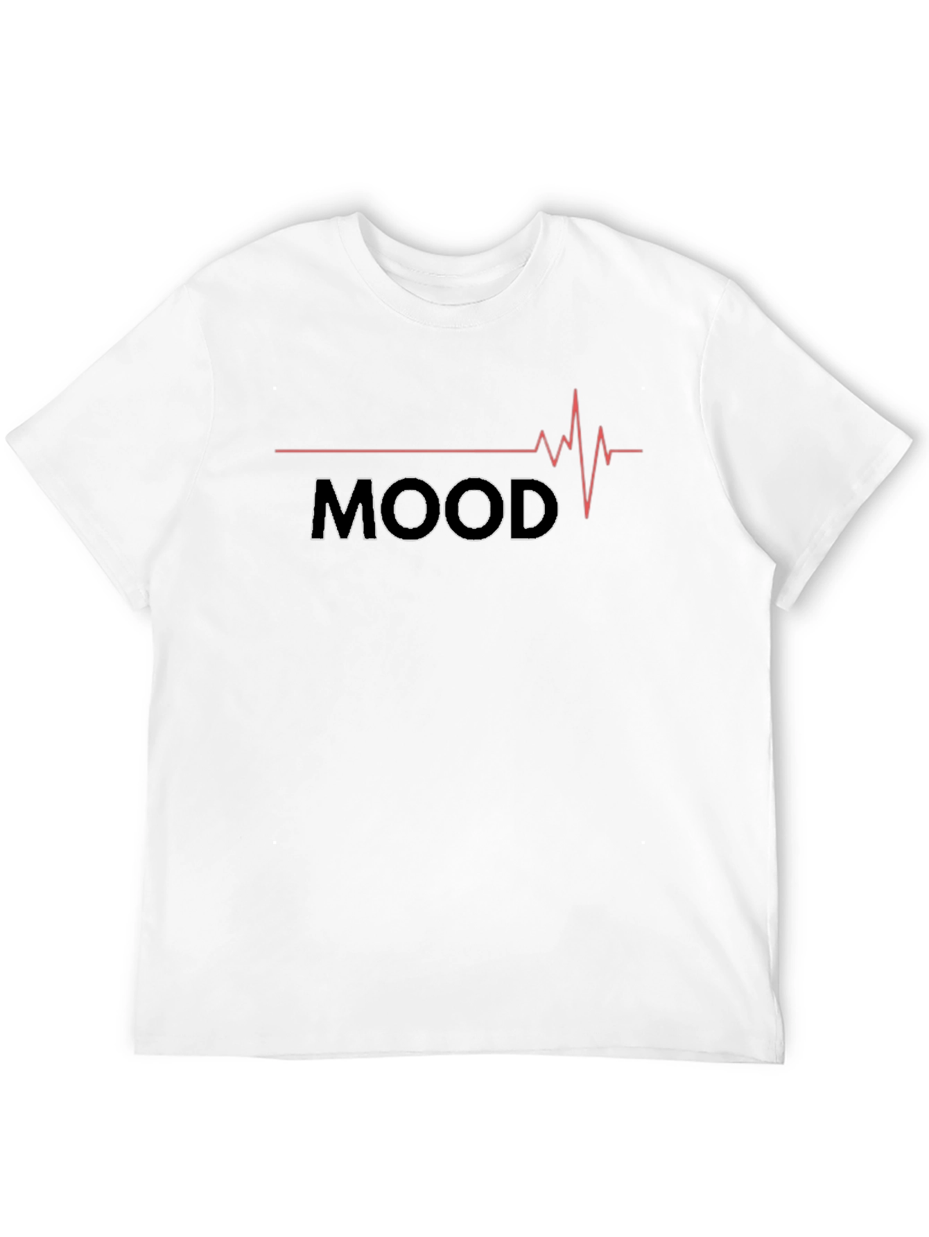 Black Mood Heartbeat Graphic Tee - Stylish Comfort view 12