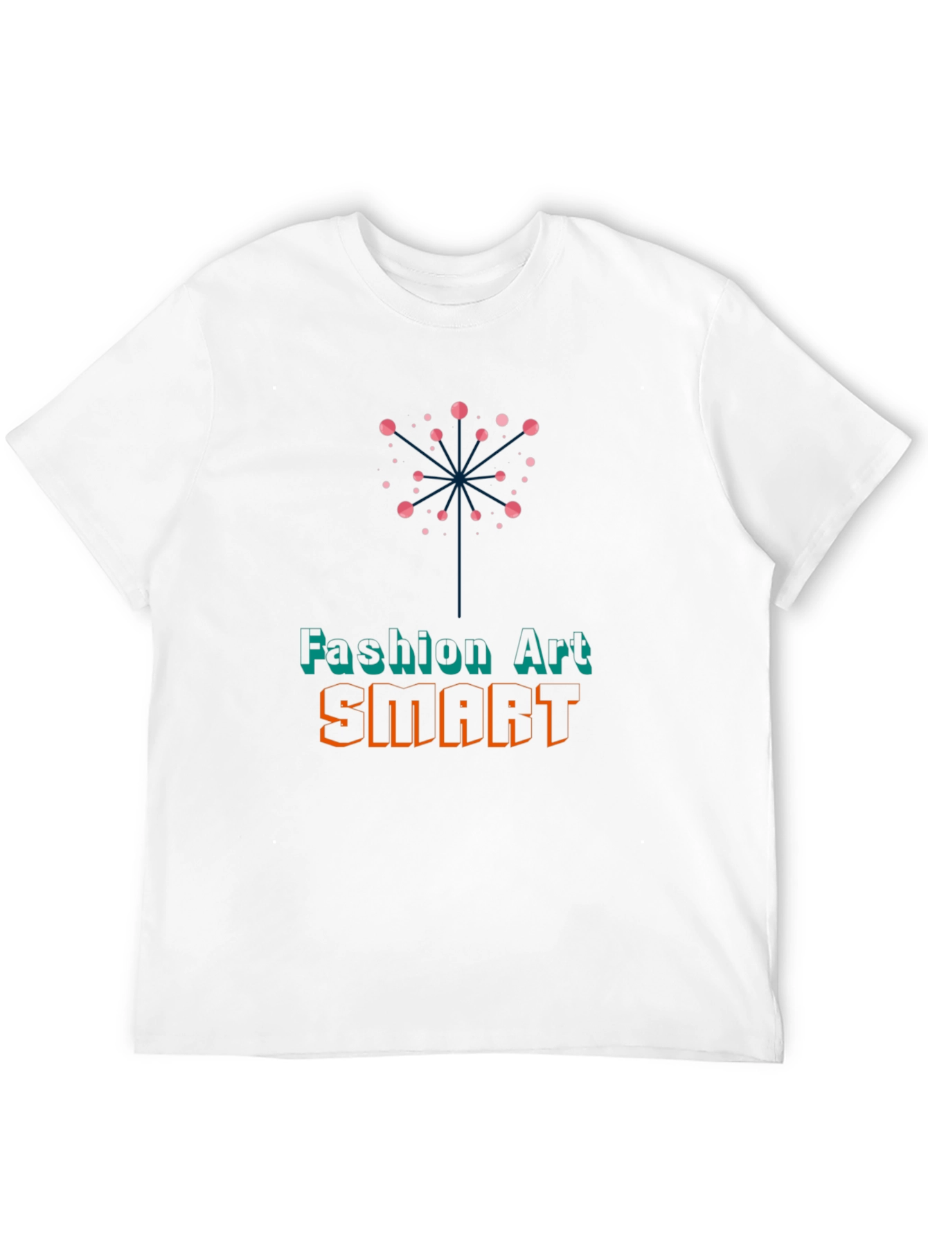 Black Fashion Art SMART Graphic Print T-Shirt view 12