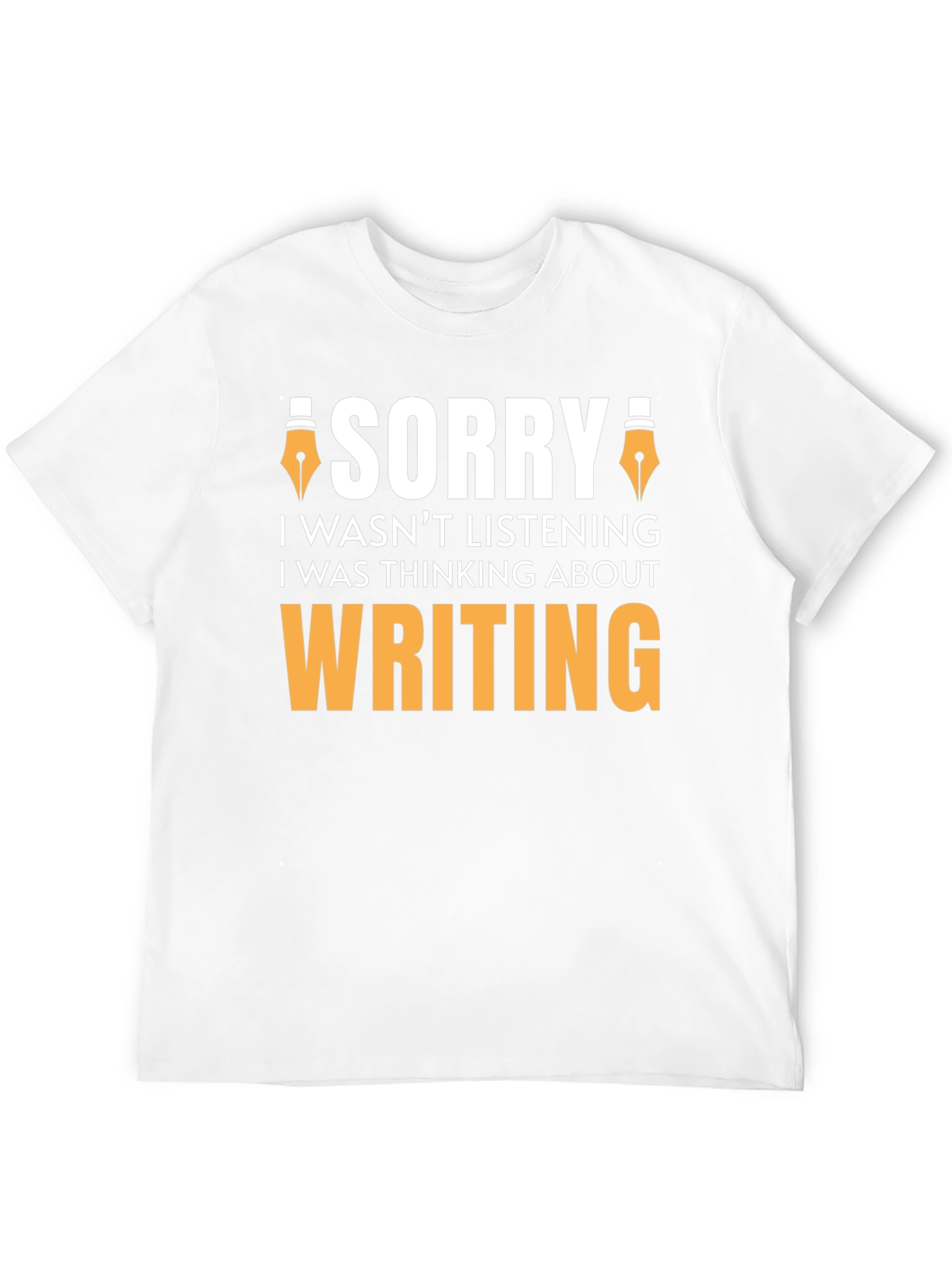 Black Sorry Writing Funny T-Shirt view 12