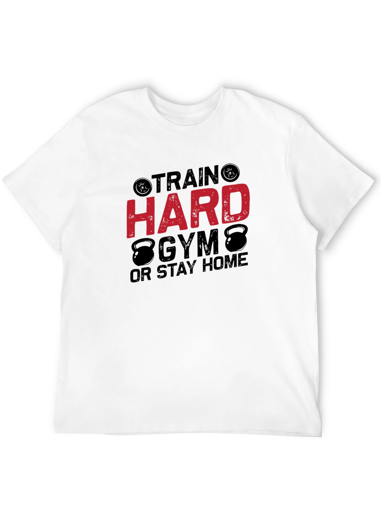 Black Train Hard Gym Black T-Shirt for Men view 12