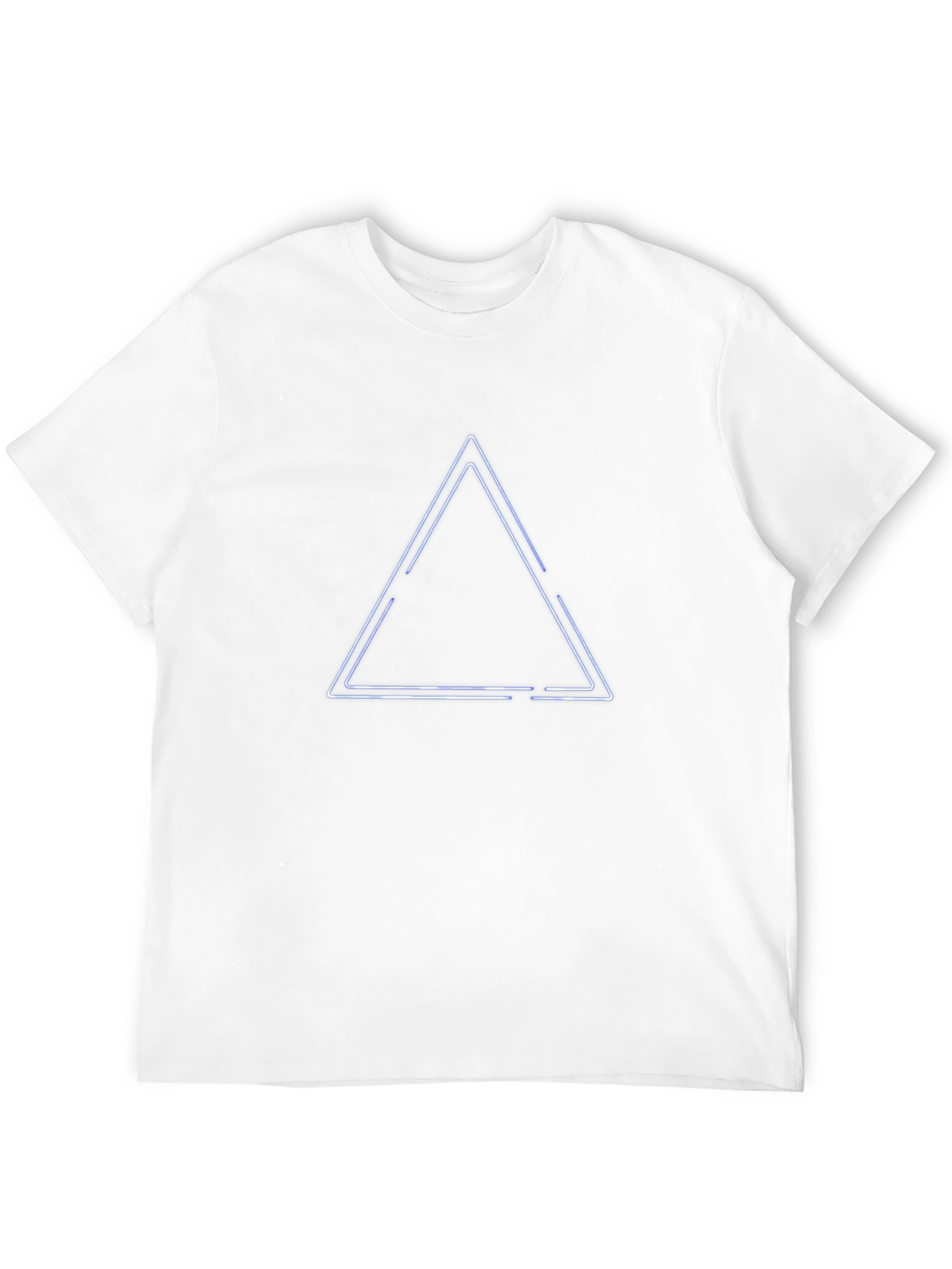 Black Neon Triangle Black T-Shirt view 12
