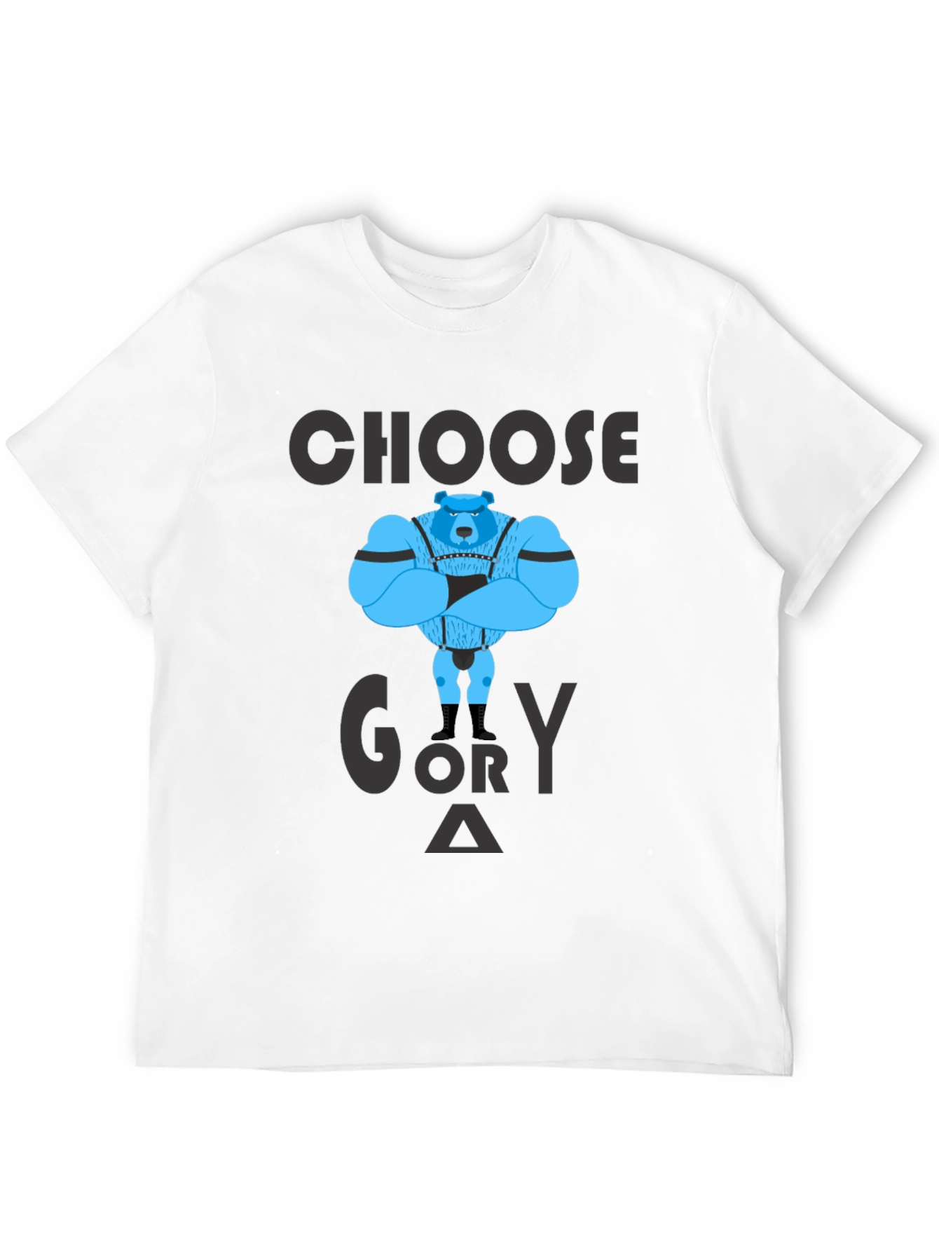 Black Choose Glory T-Shirt - Bear Graphic Tee view 12