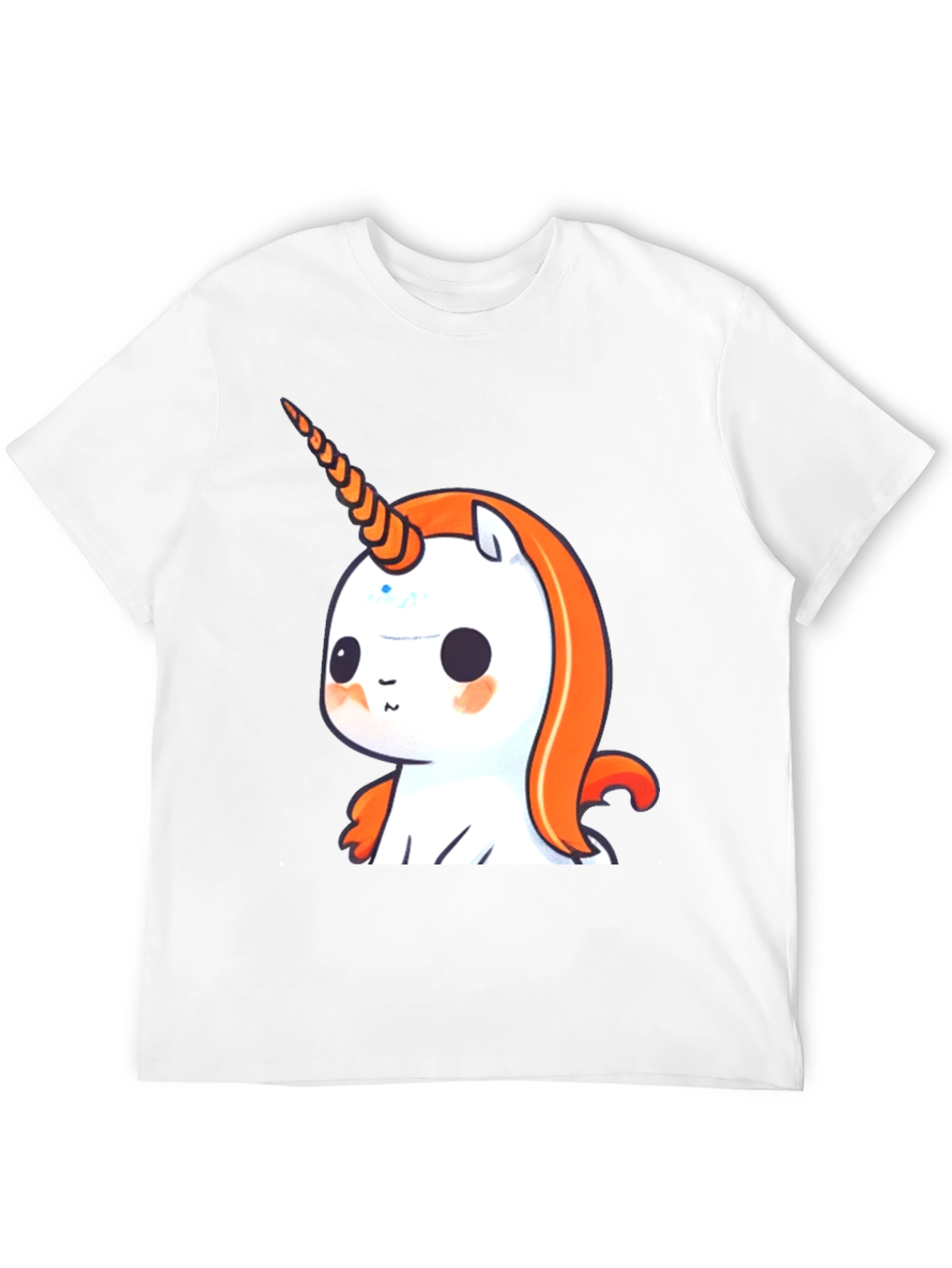 Black Cute Unicorn Graphic Tee - Black Casual T-Shirt view 12