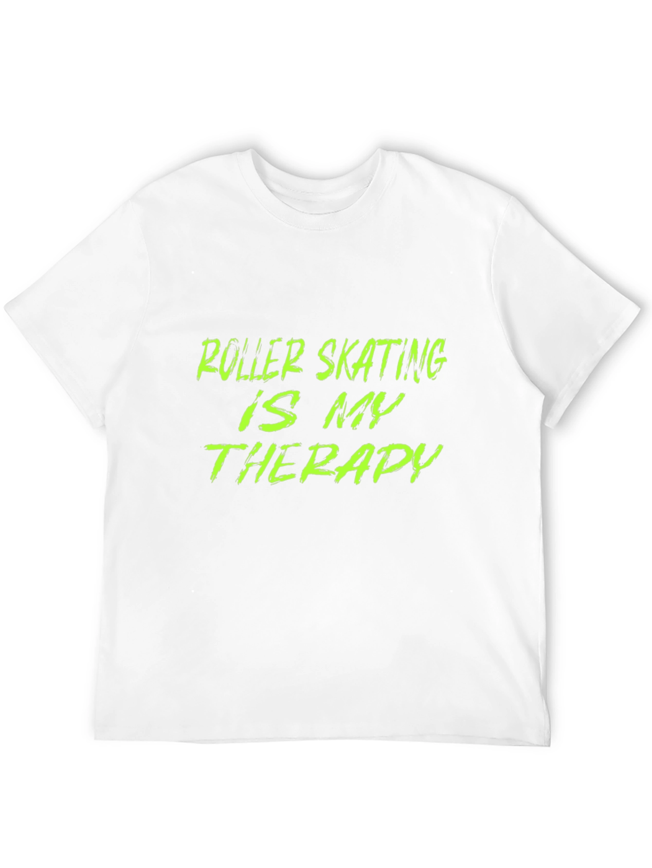 Black Roller Skating Therapy T-Shirt - Black Graphic Tee view 12