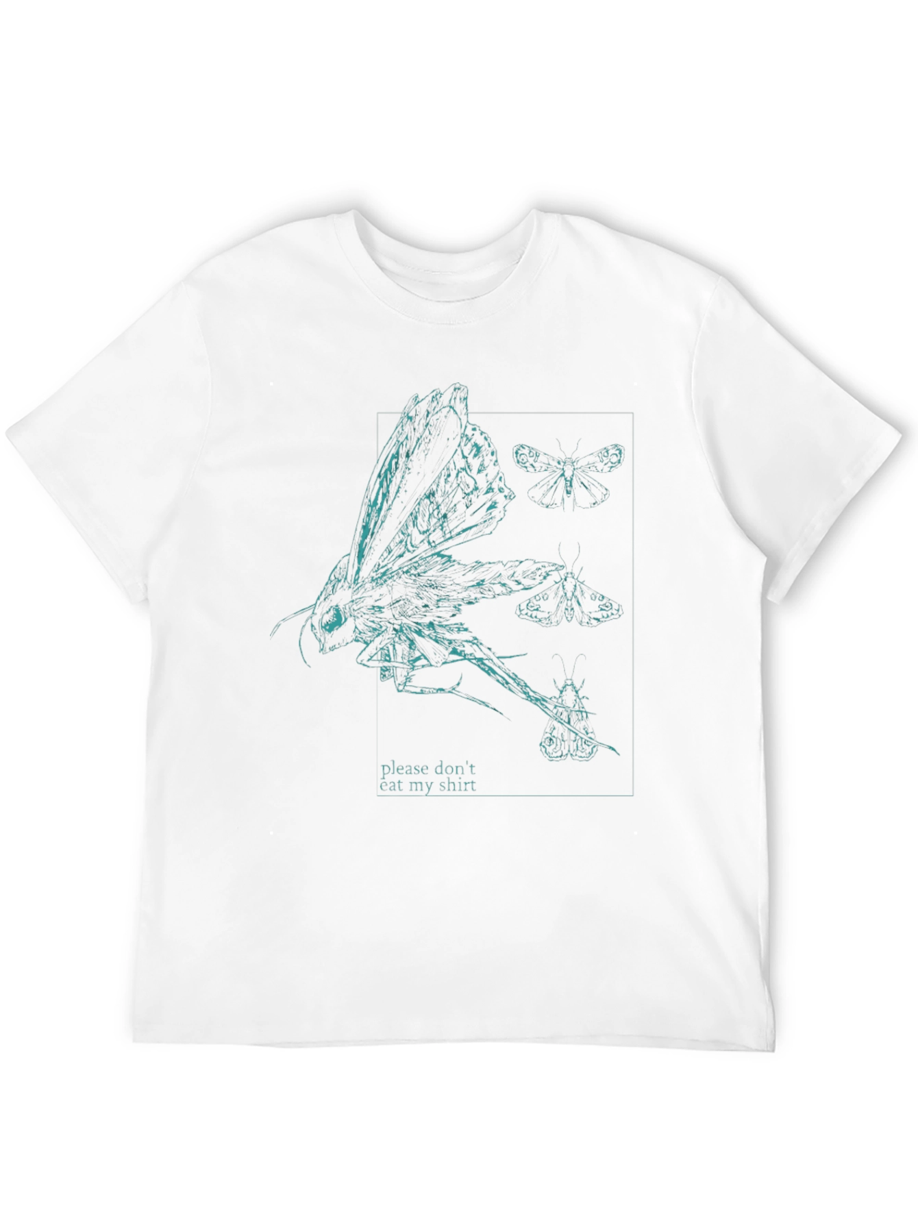 Black Moth Graphic T-Shirt - 'Please Don't Eat My Shirt' view 12