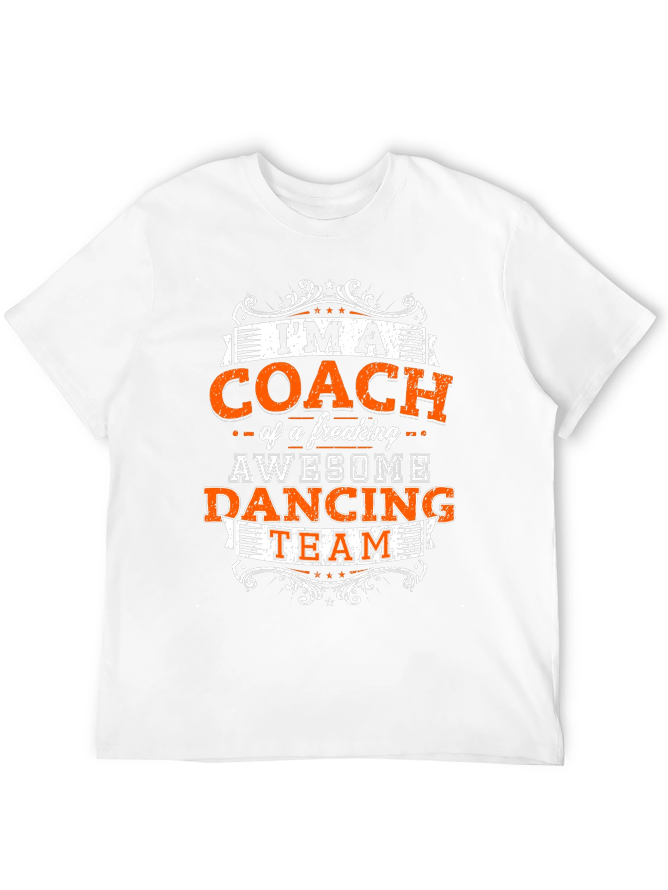 Black Awesome Coach Dancing Team T-Shirt view 12