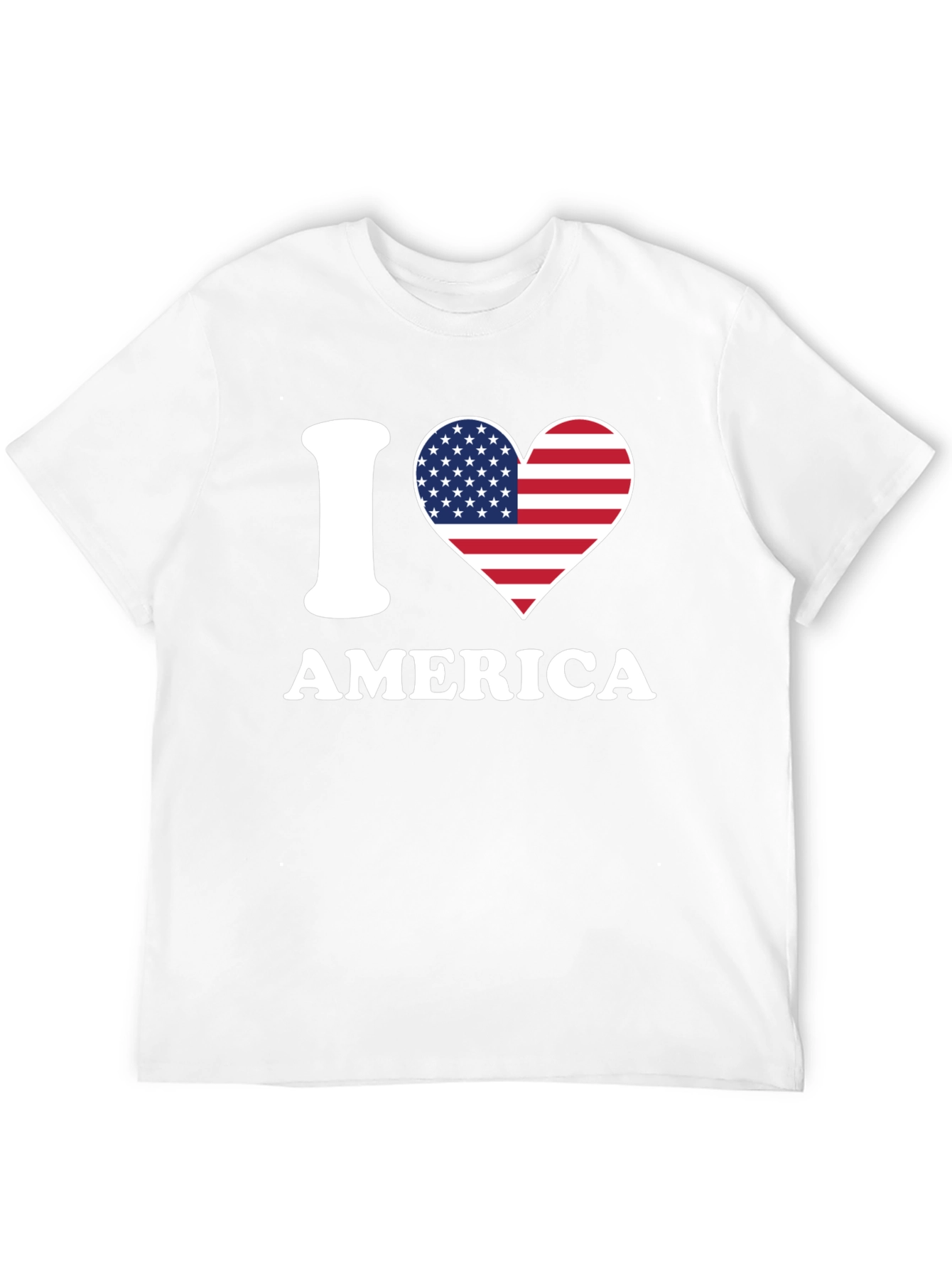 Black I Love America Patriotic T-Shirt view 12