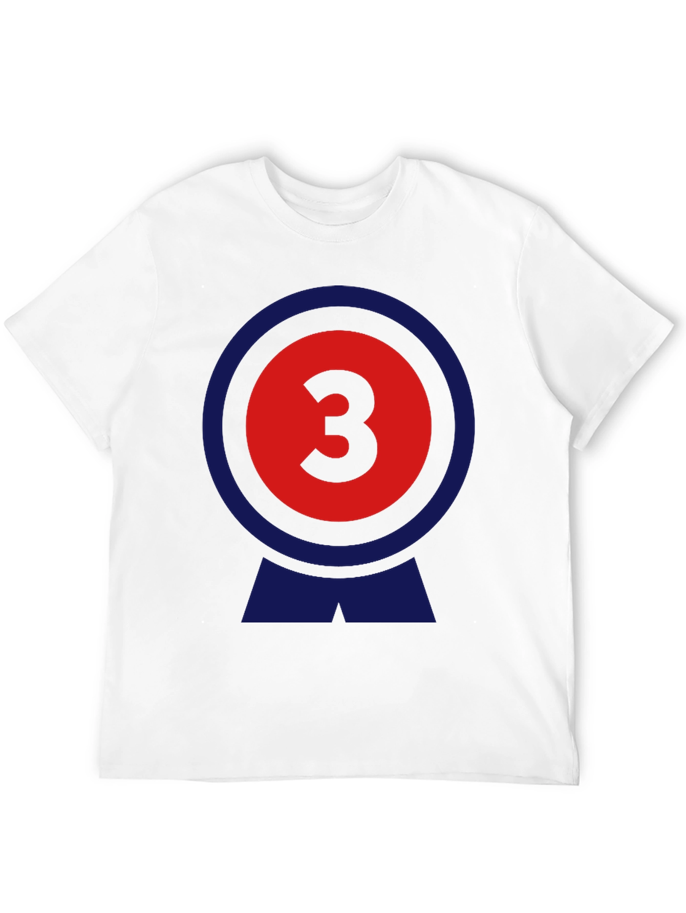 Black Number 3 Graphic Tee - Retro Style T-Shirt view 12