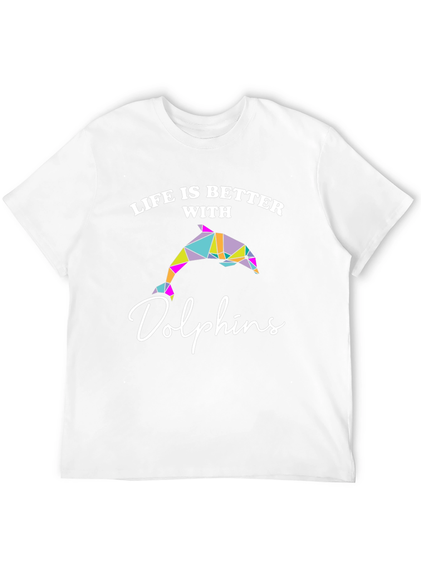 Black Life is Better with Dolphins Graphic T-Shirt view 12