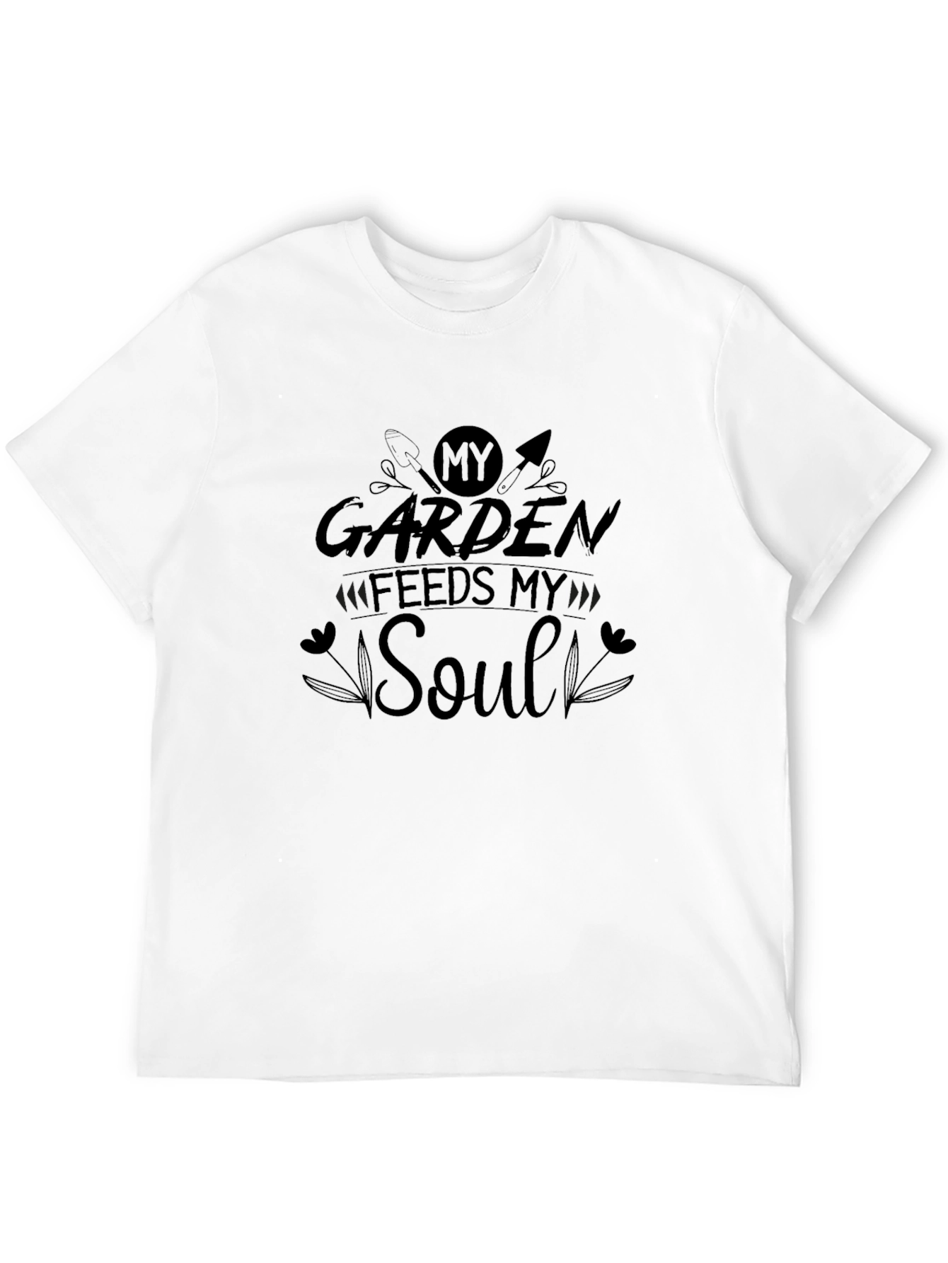 Black Gardening Soul T-Shirt - Black Cotton Blend view 12