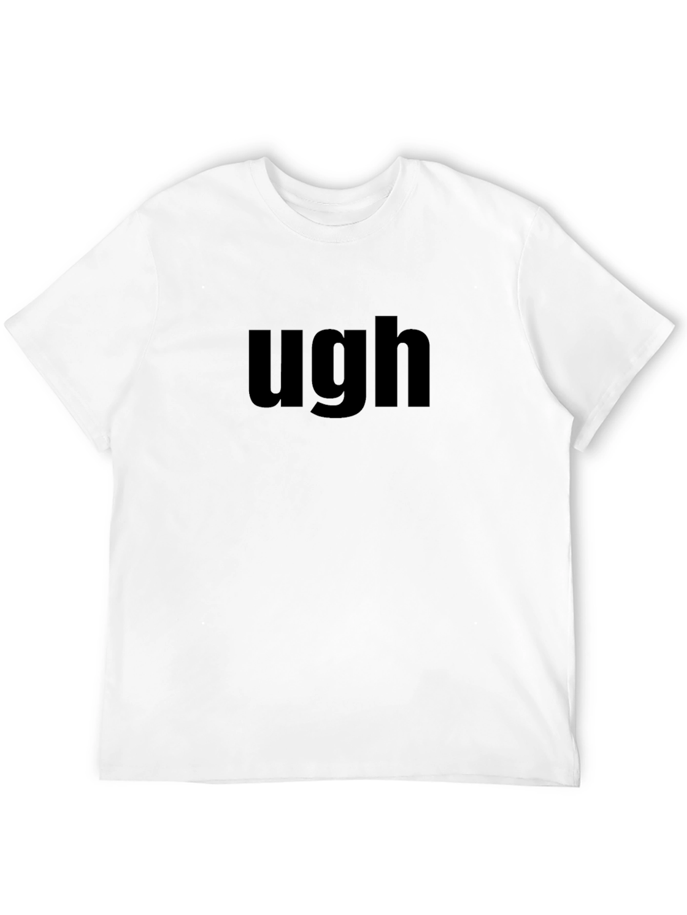 Black Ugh Graphic T-Shirt - Black Casual Tee view 12