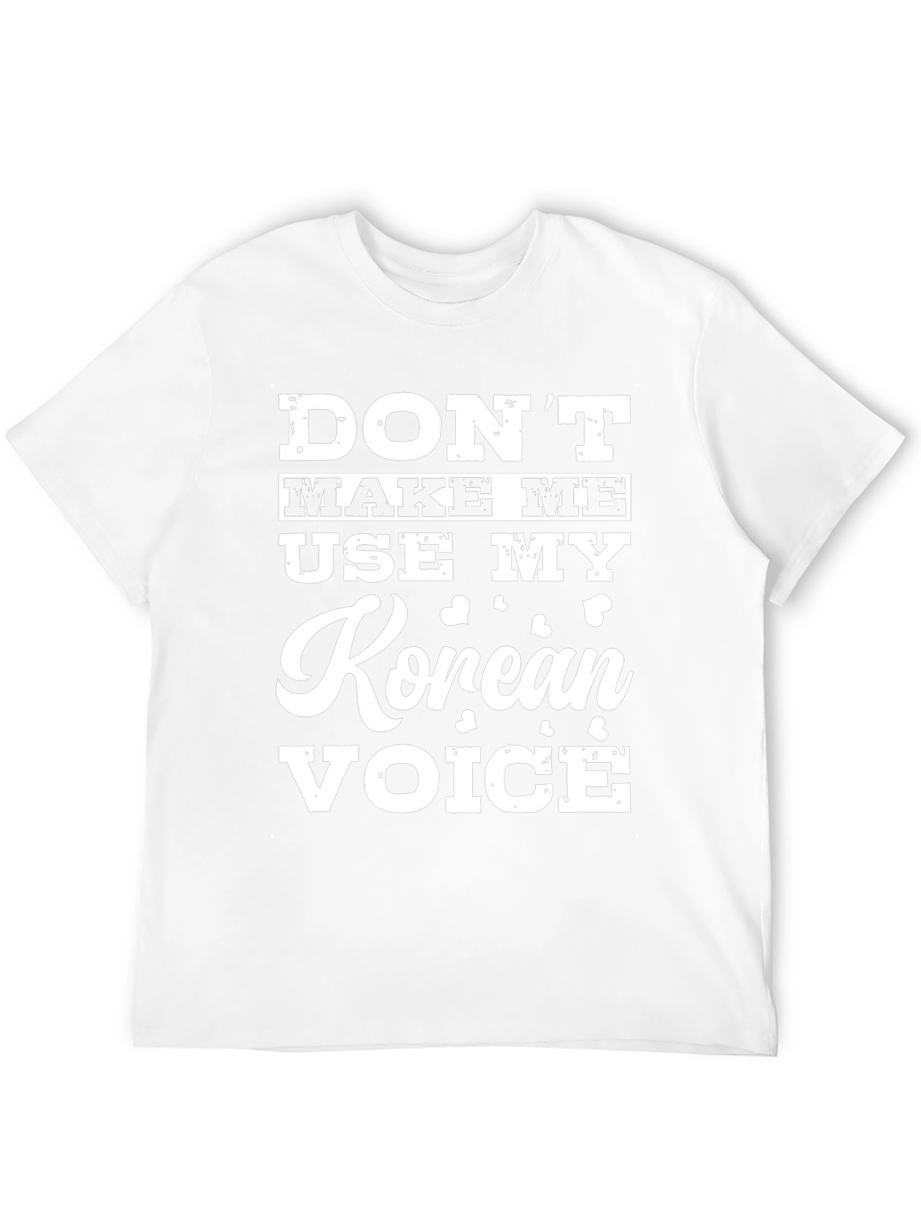 Black Don't Make Me Use My Korean Voice Graphic Tee view 12