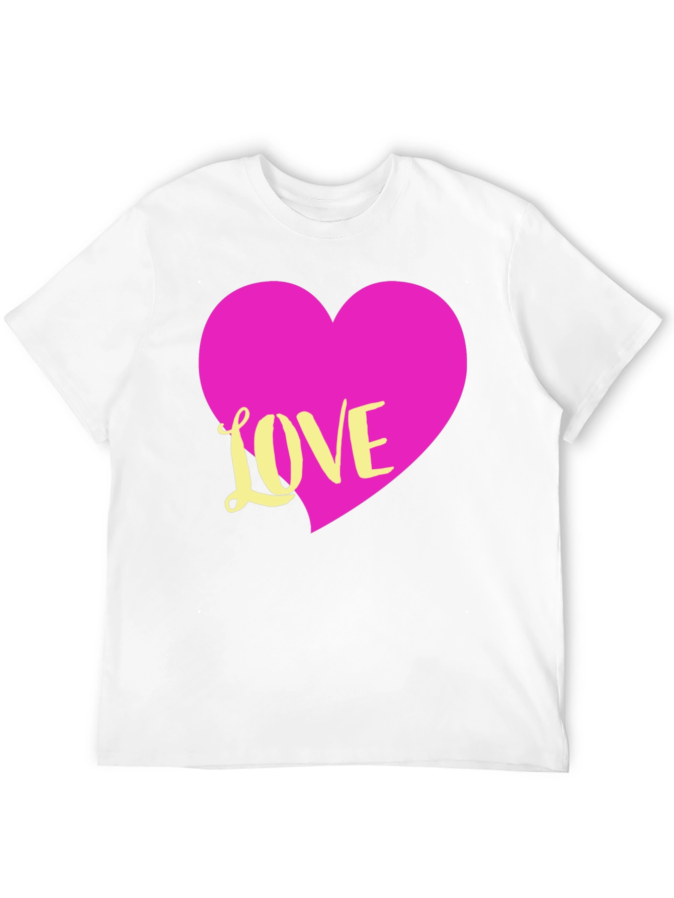 Black Love Heart T-Shirt - Graphic Tee view 12