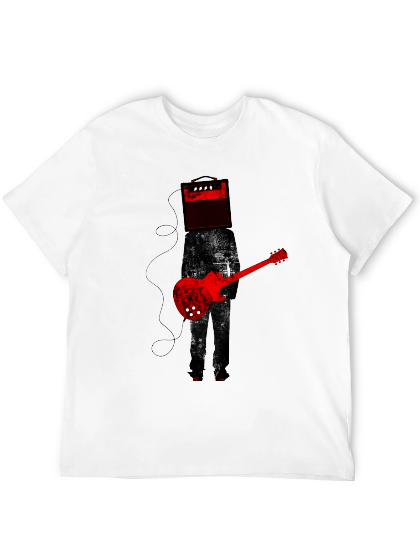 Black Amplifier Head Guitar Player Graphic Tee view 12