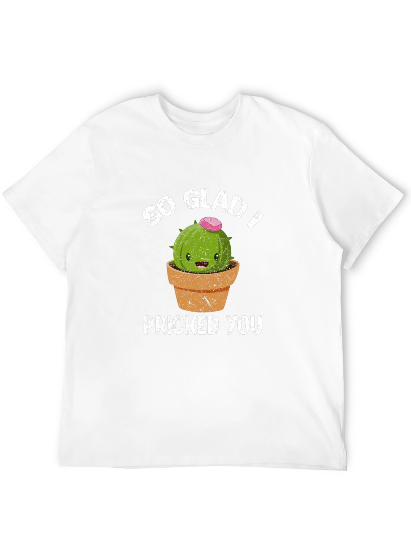 Black So Glad I Pricked You Funny Cactus T-Shirt view 12