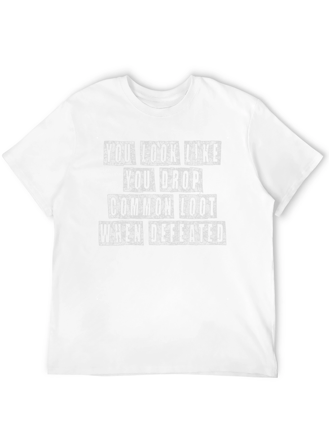 Black Funny Gamer T-Shirt - Common Loot Humor view 12
