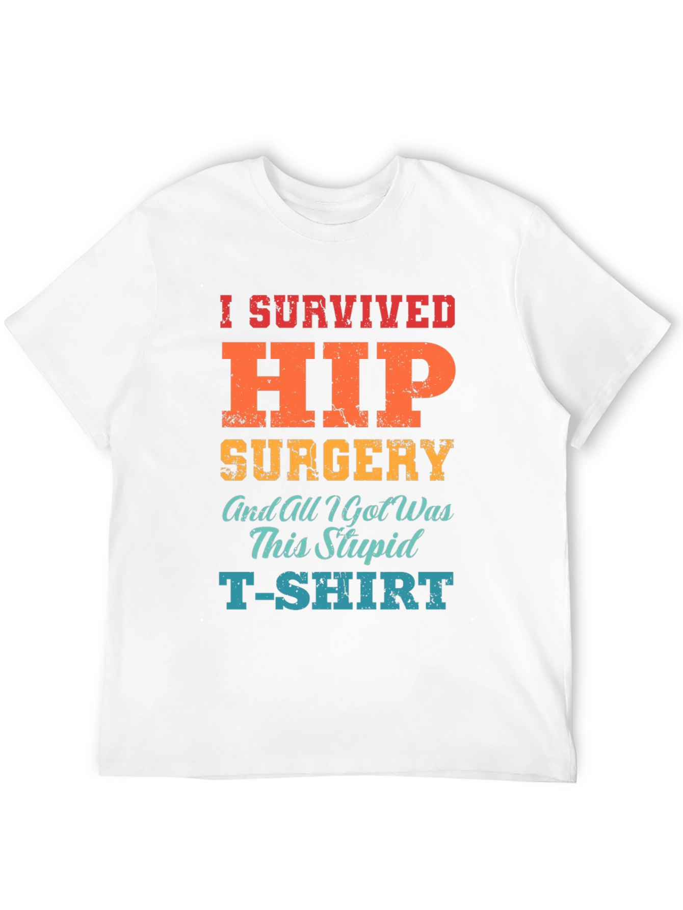 Black I Survived Hip Surgery T-Shirt - Funny Recovery Tee view 12