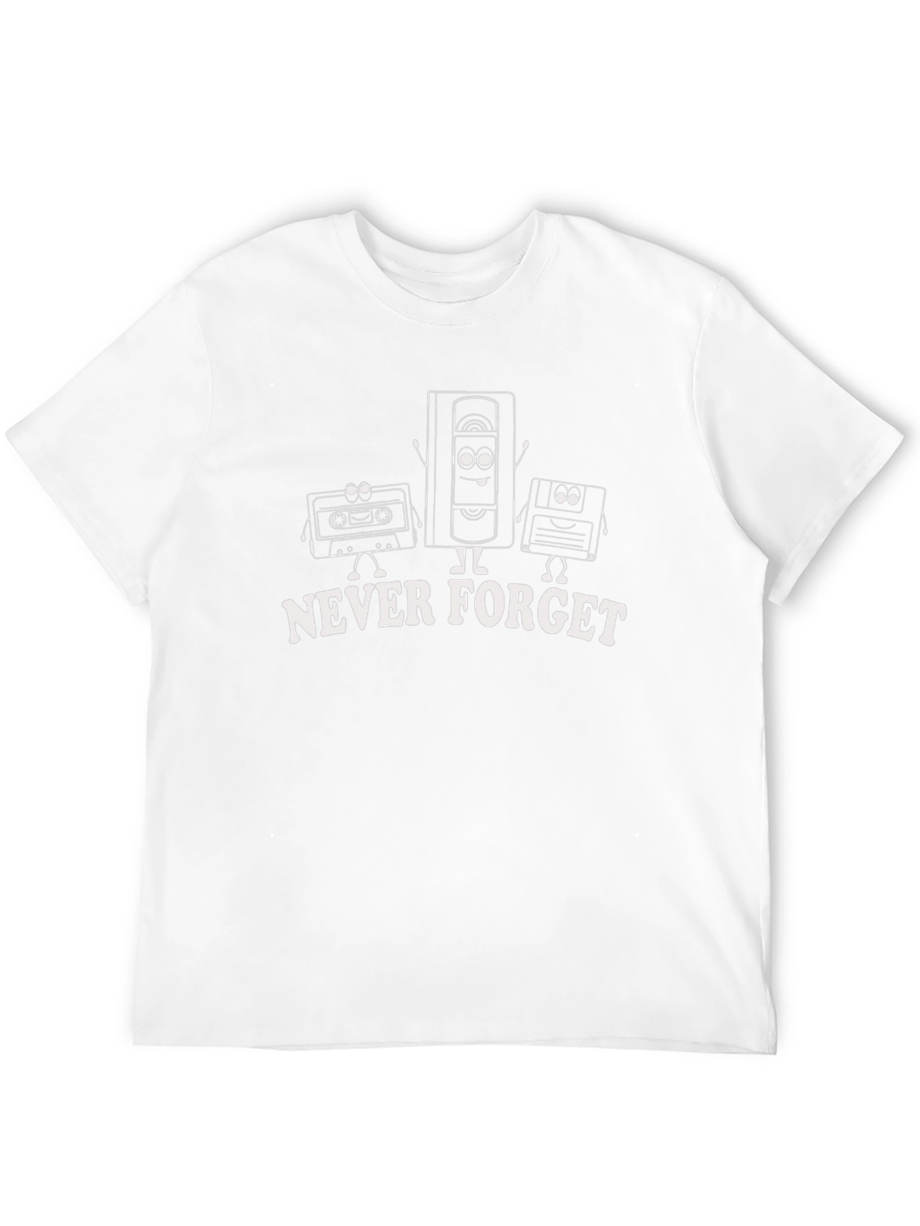 Black Never Forget Retro Tech Black T-Shirt view 12