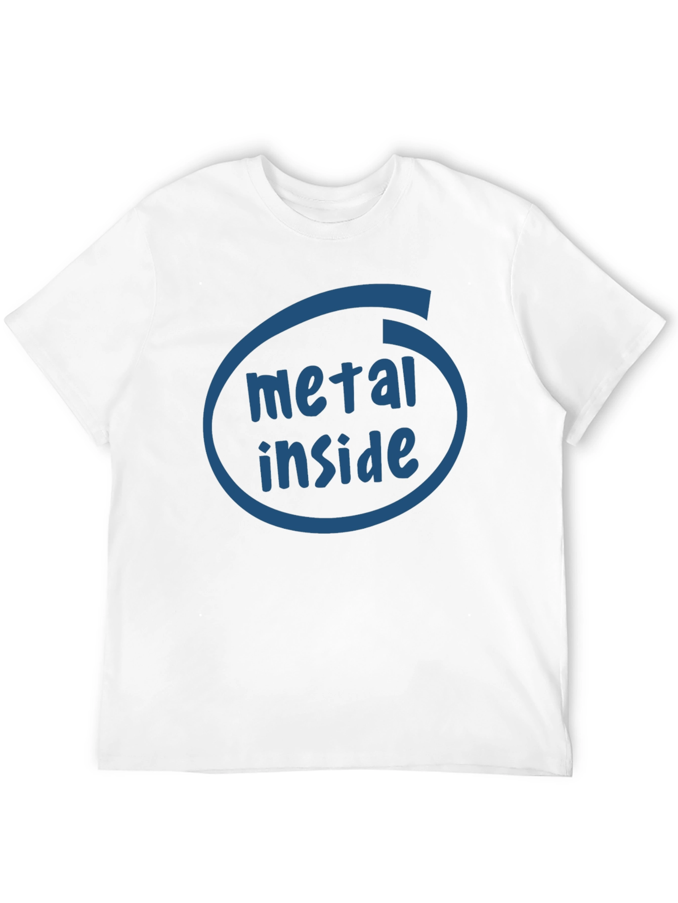 Black Metal Inside Funny Graphic T-Shirt view 12