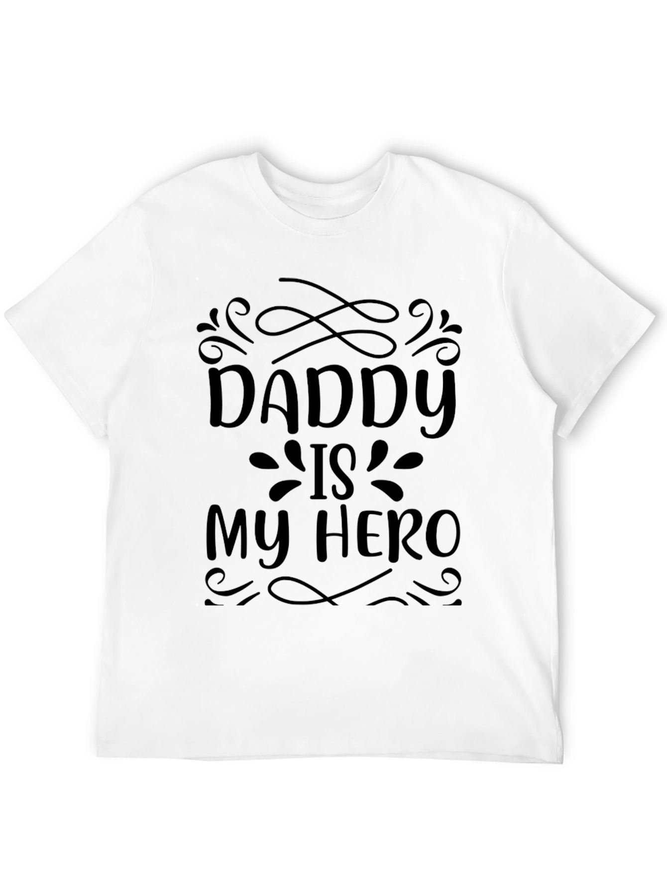 Black Daddy is My Hero Black T-Shirt view 12