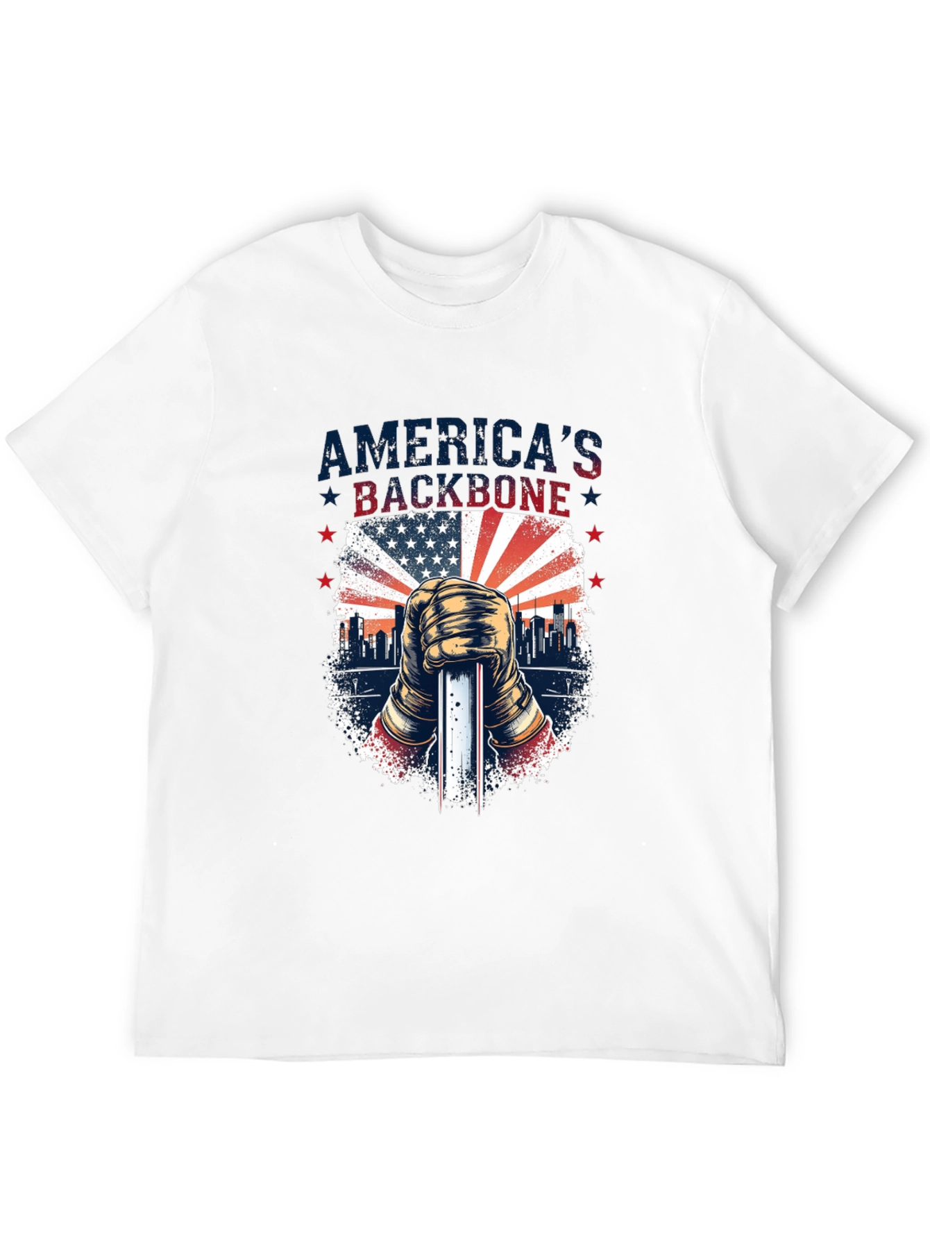 Black America's Backbone T-Shirt view 12