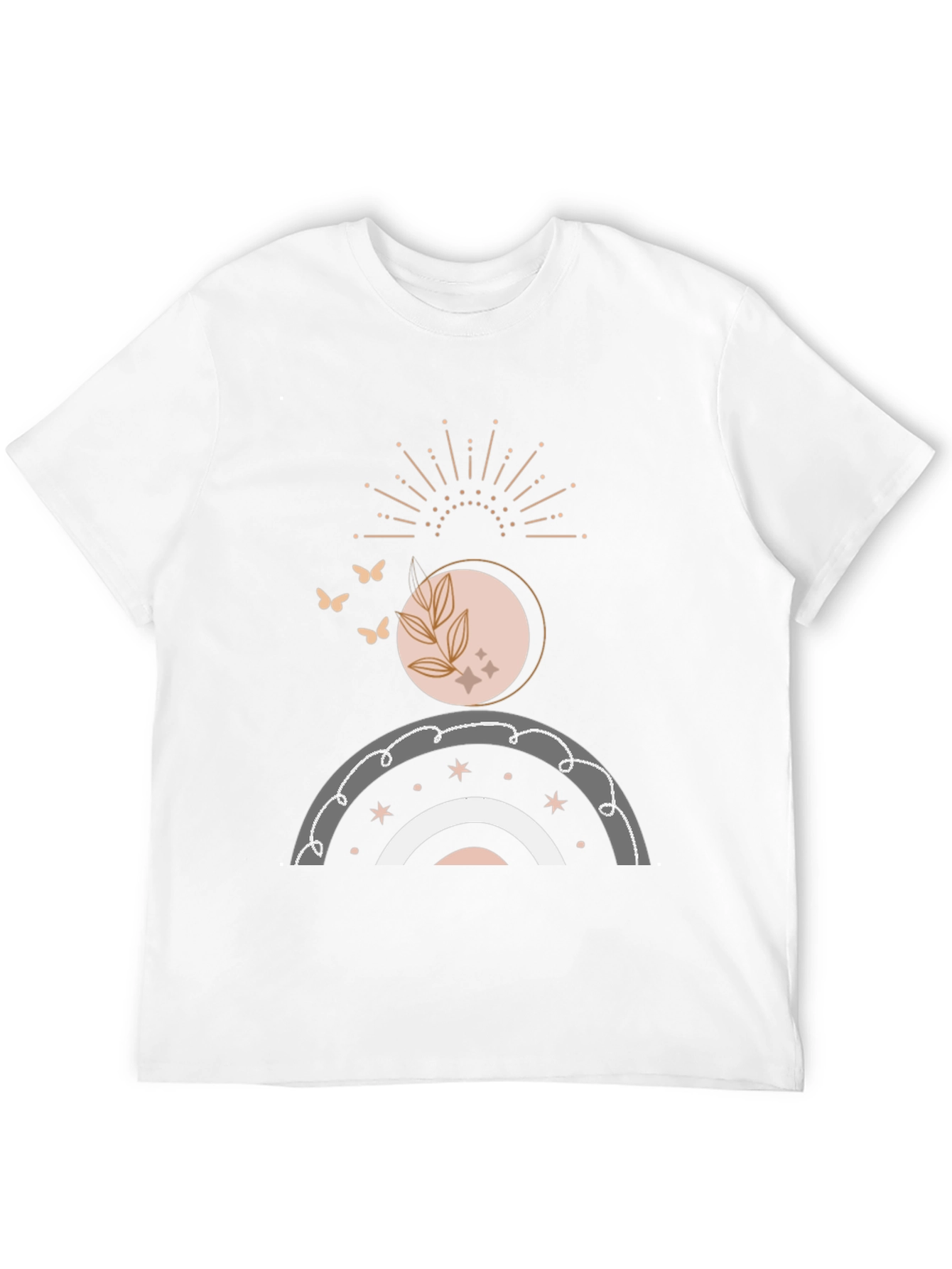 Black Boho Graphic Print T-Shirt - Stylish Comfort view 12