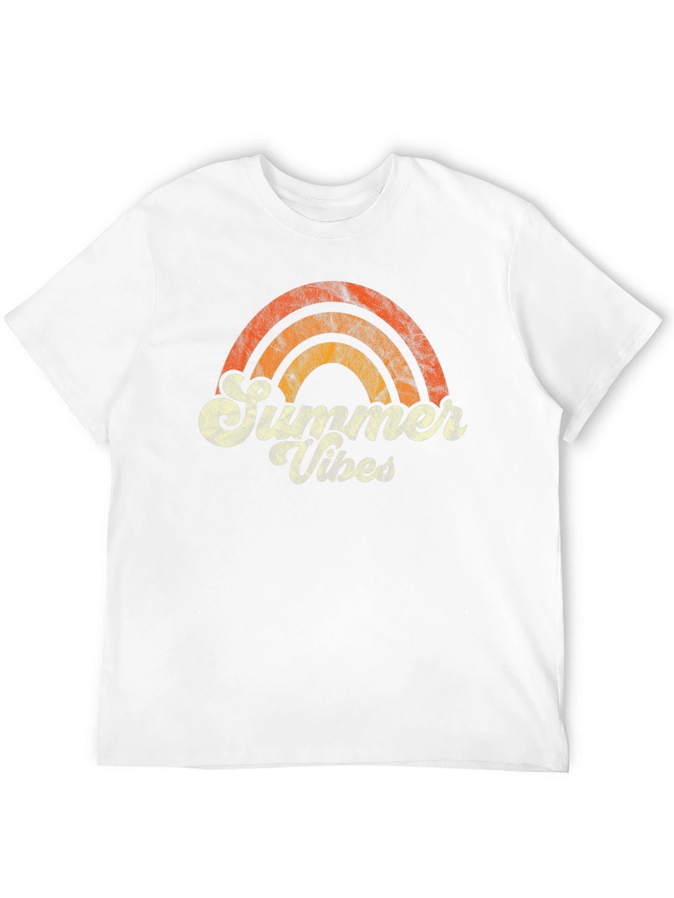 Black Summer Vibes Retro Graphic T-Shirt view 12