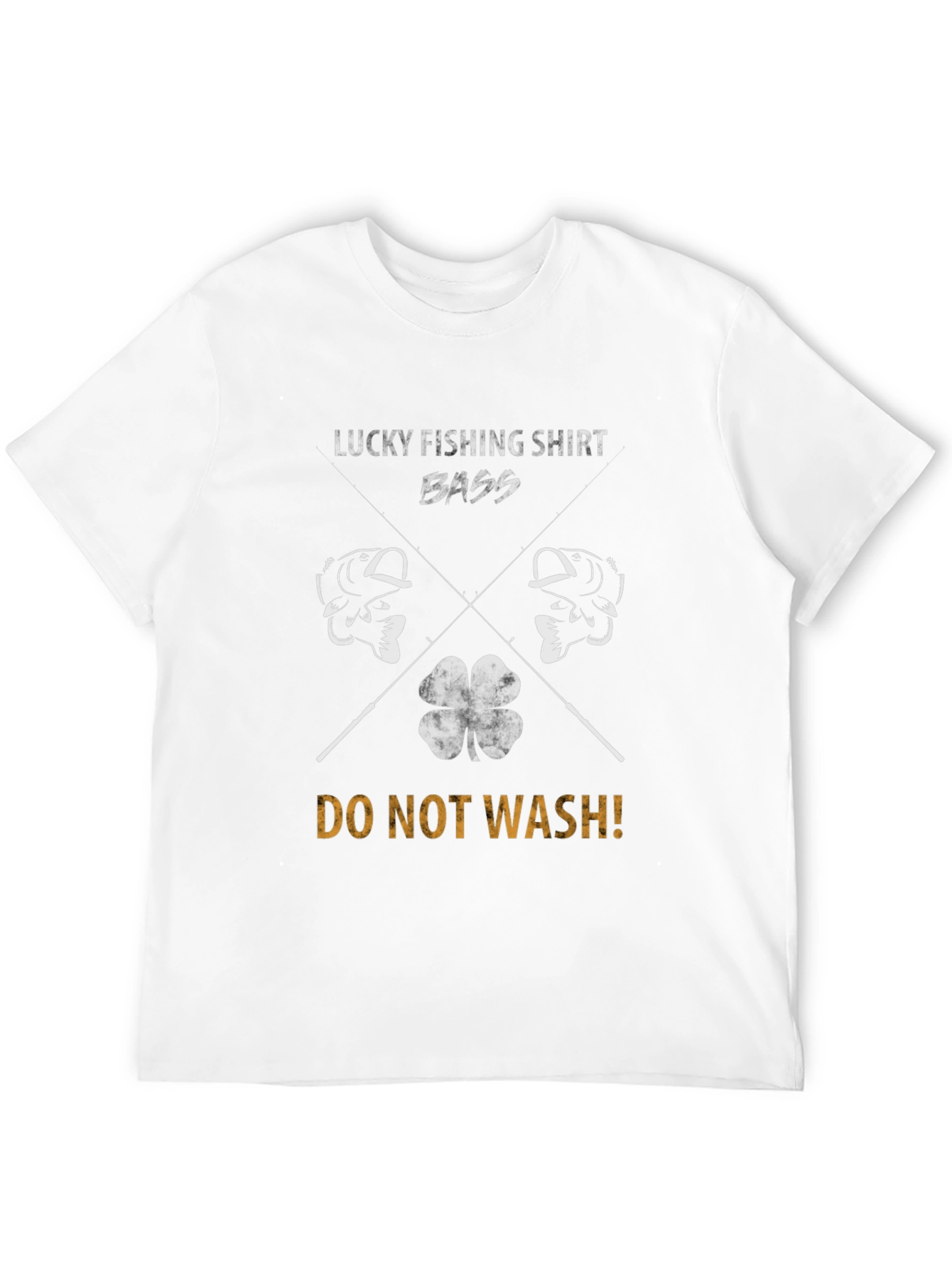 Black Lucky Fishing Bass Graphic Tee - Do Not Wash! view 12