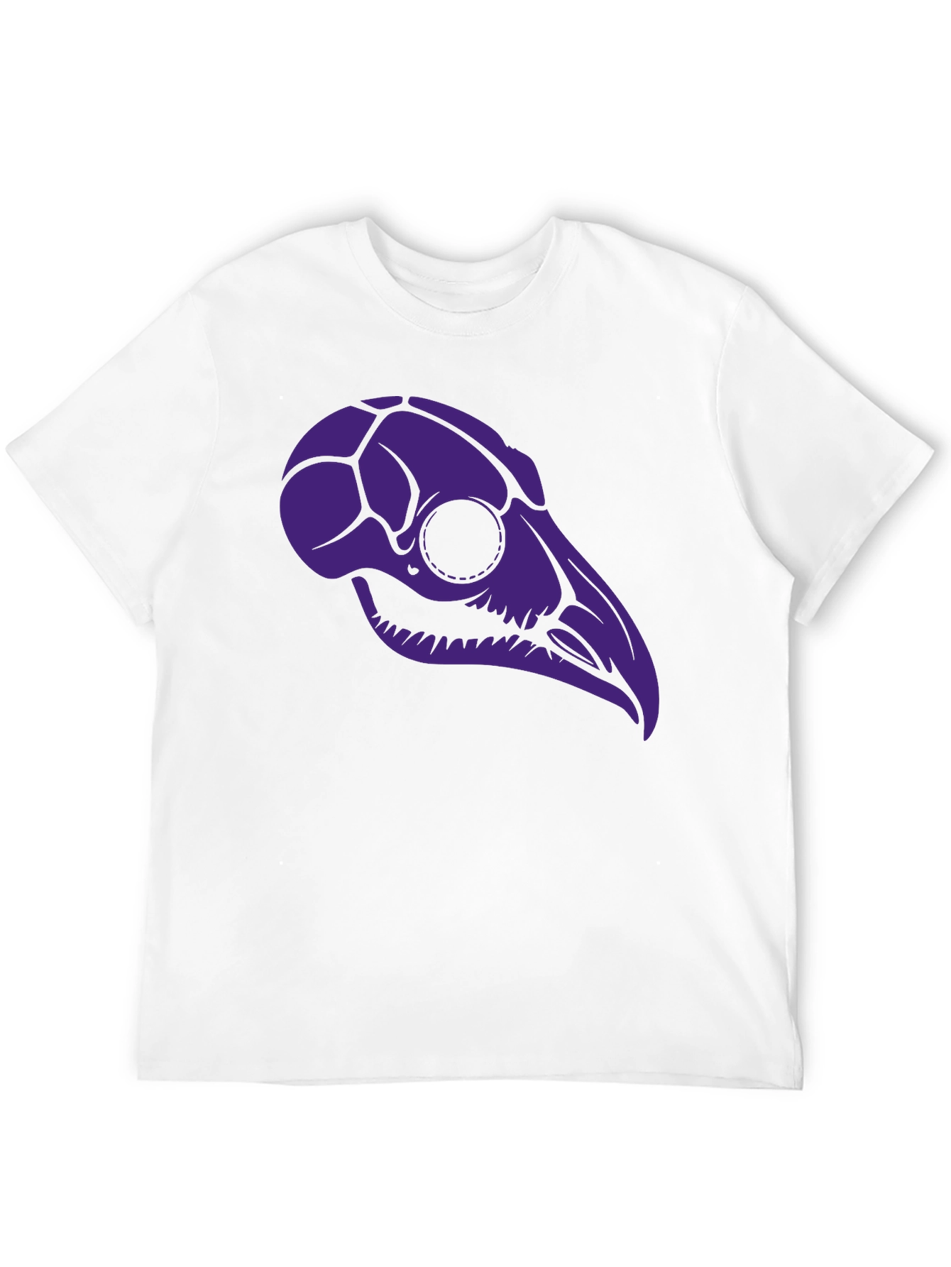 Black Raven Skull Graphic Tee - Black T-Shirt view 12