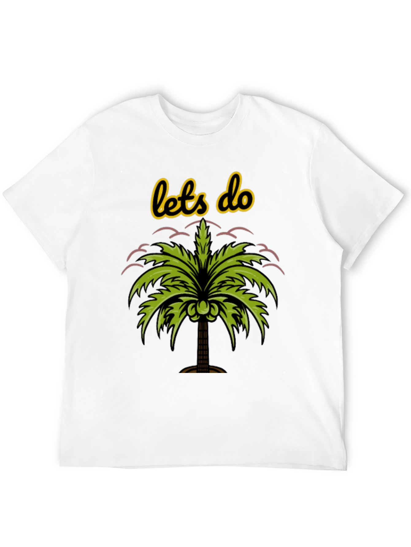 Black Tropical Vibes Tee - Let's Do Palm Tree Shirt view 12