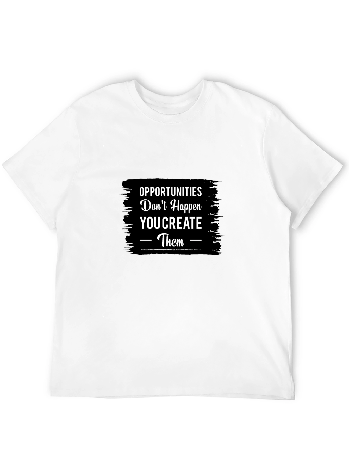 Black Opportunities You Create T-Shirt view 12
