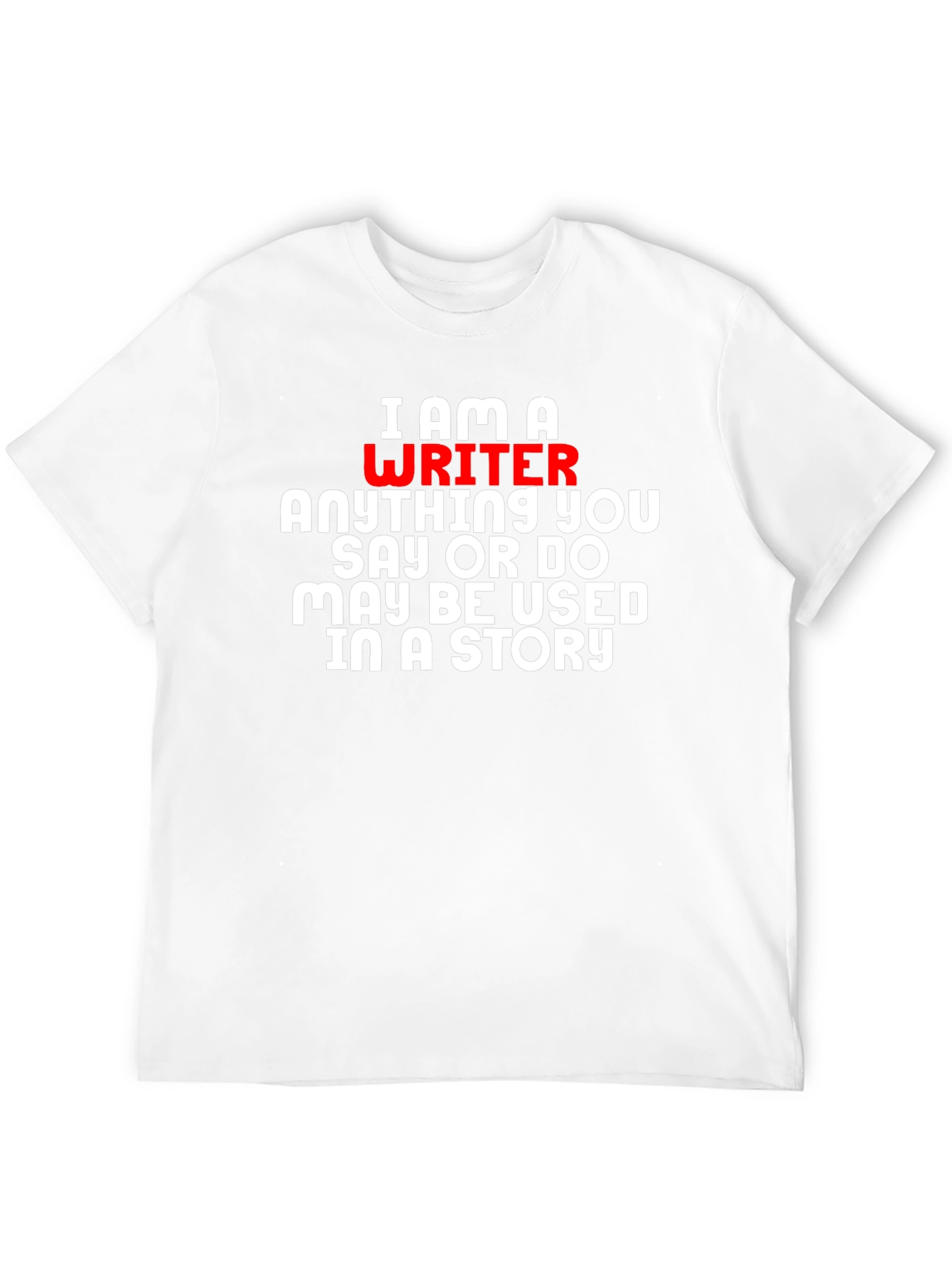 Black I Am A Writer T-Shirt - Novelty Gift view 12